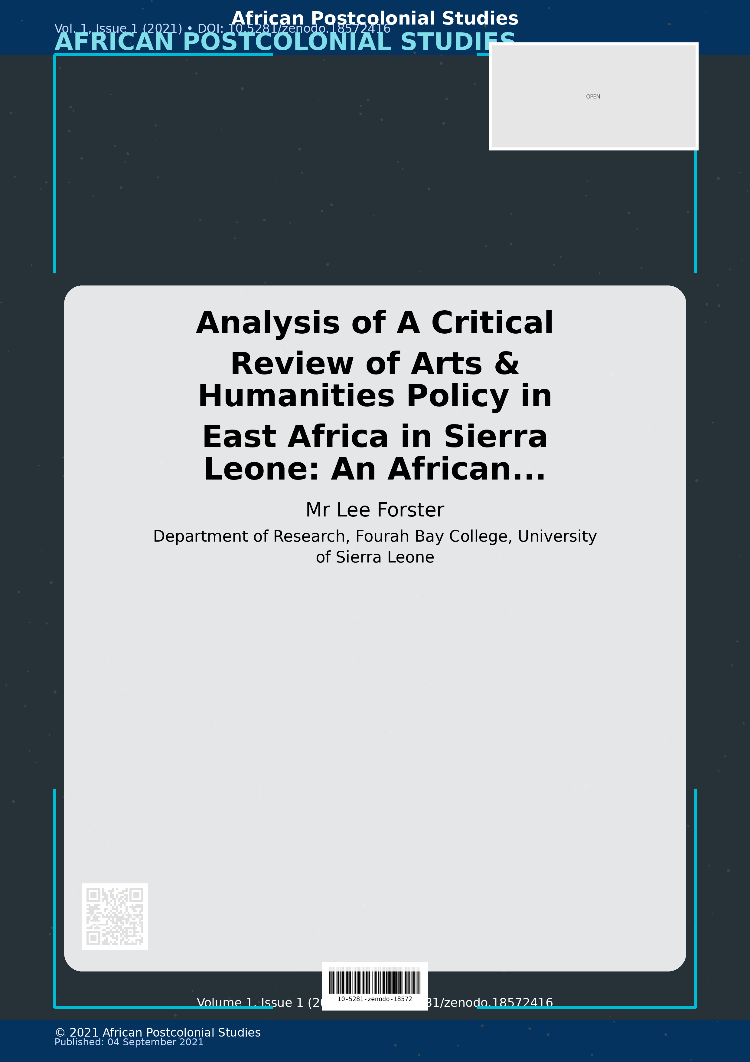 Cover image for: Analysis of A Critical Review of Arts & Humanities Policy in