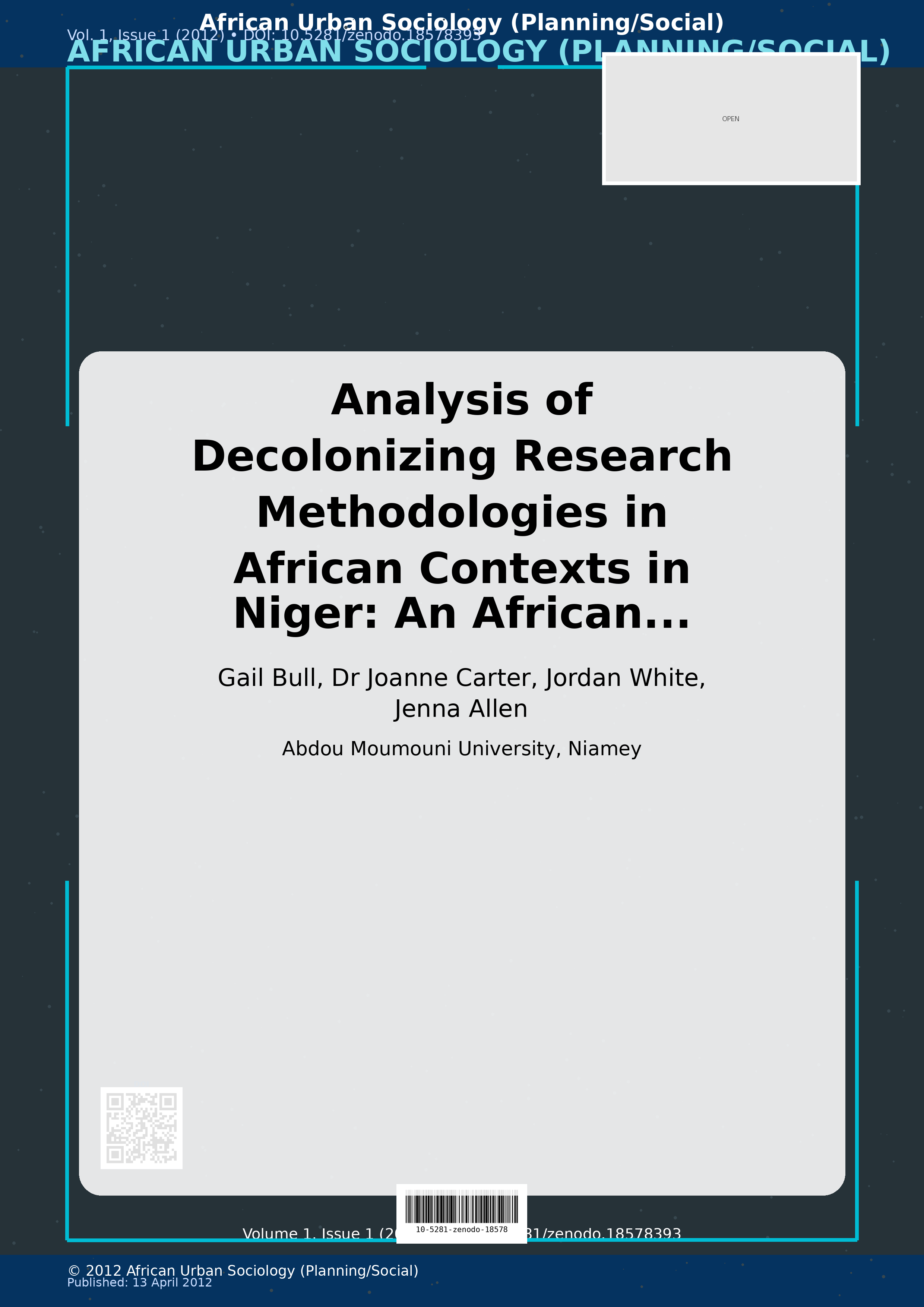 Cover image for: Analysis of Decolonizing Research Methodologies in African C