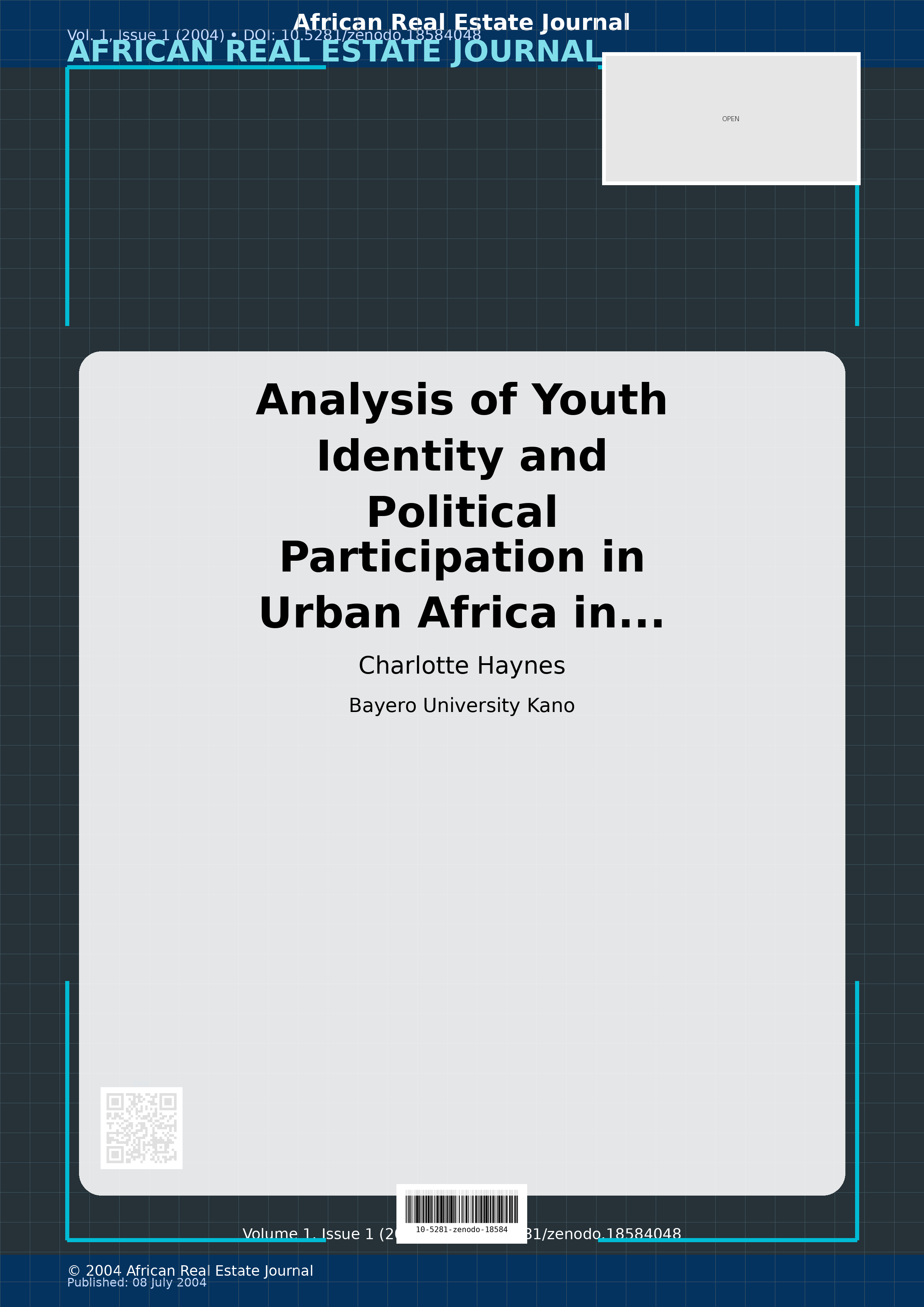 Cover image for: Analysis of Youth Identity and Political Participation in Ur