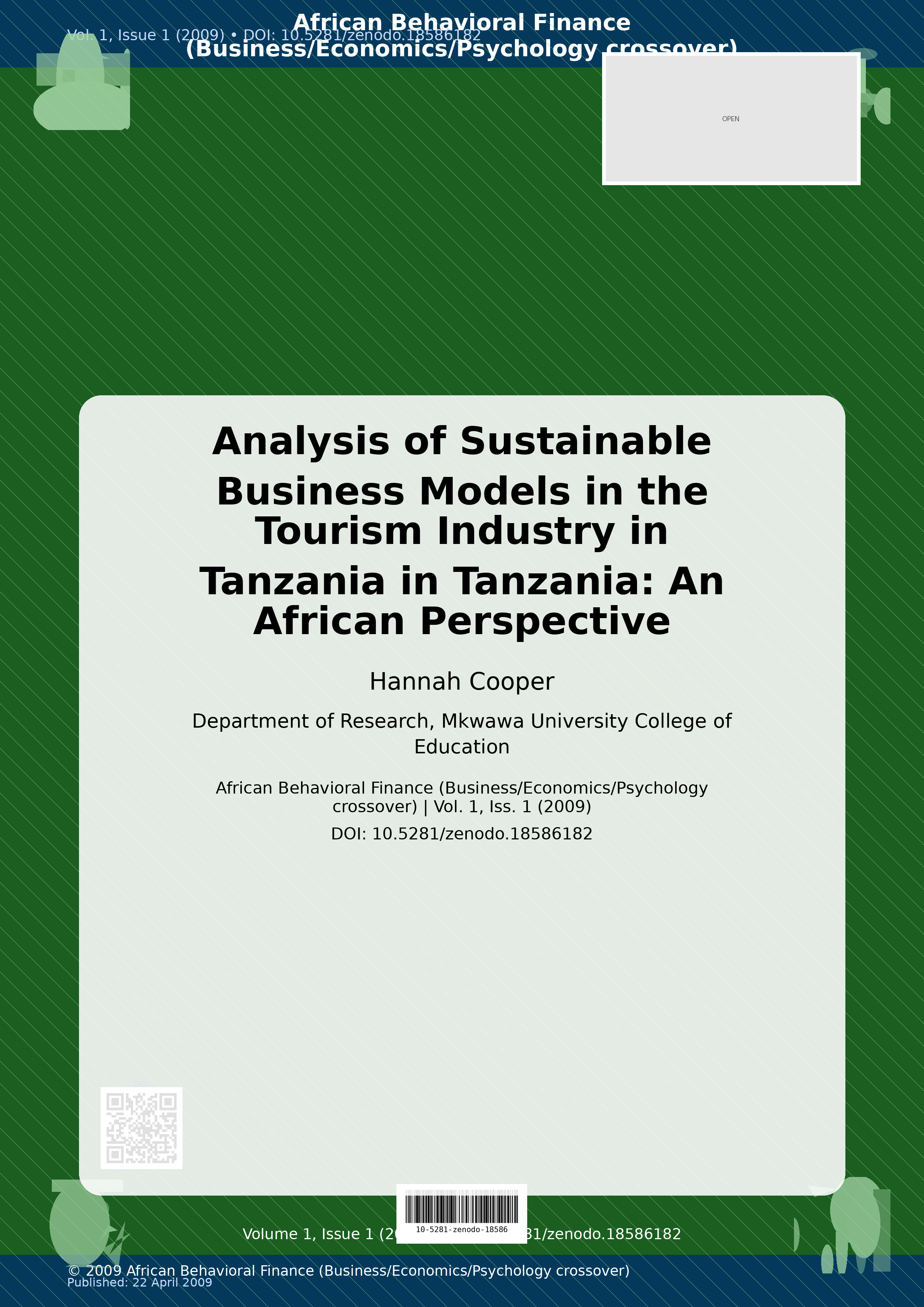 Cover image for: Analysis of Sustainable Business Models in the Tourism Indus