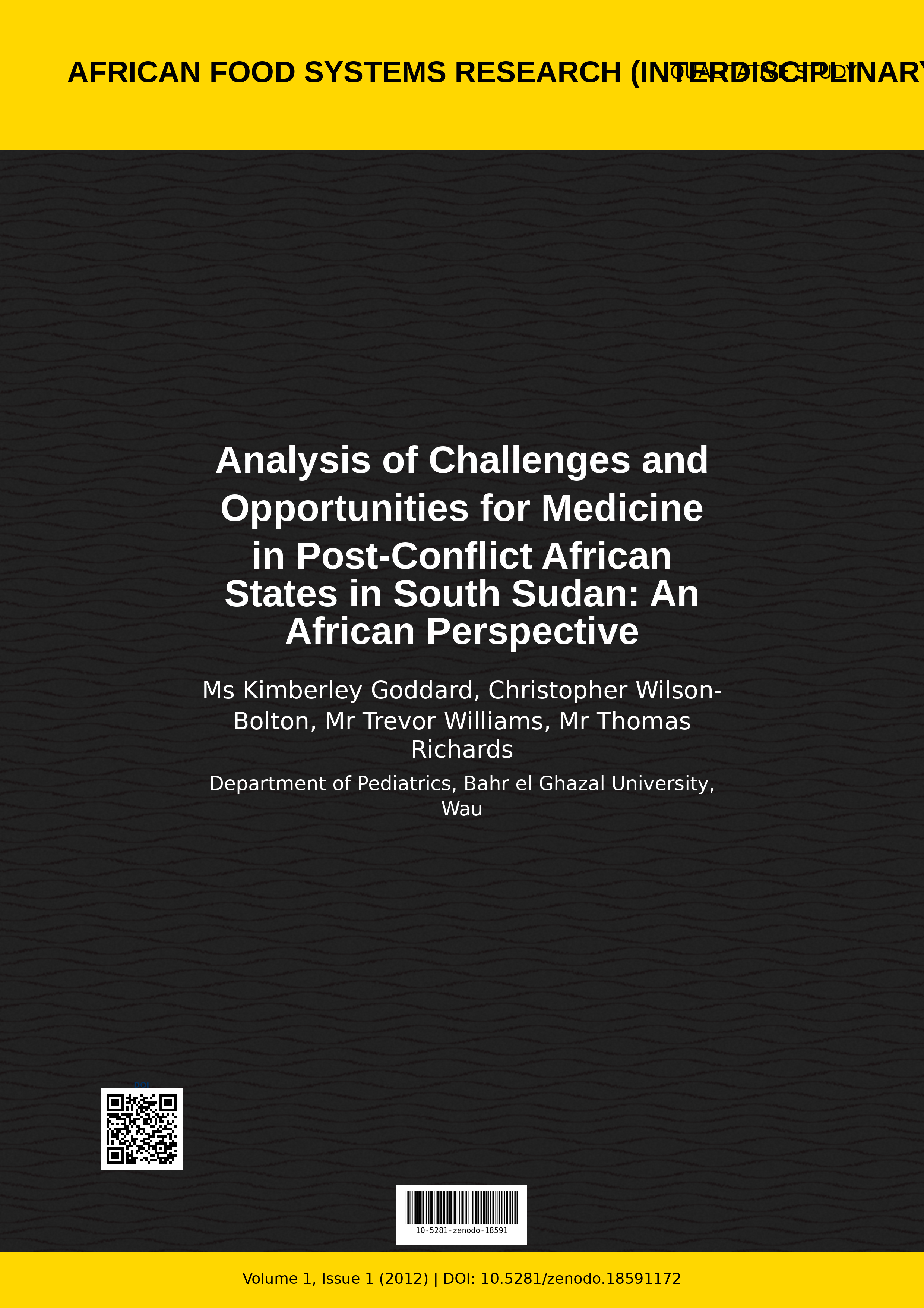 Cover image for: Analysis of Challenges and Opportunities for Medicine in Pos