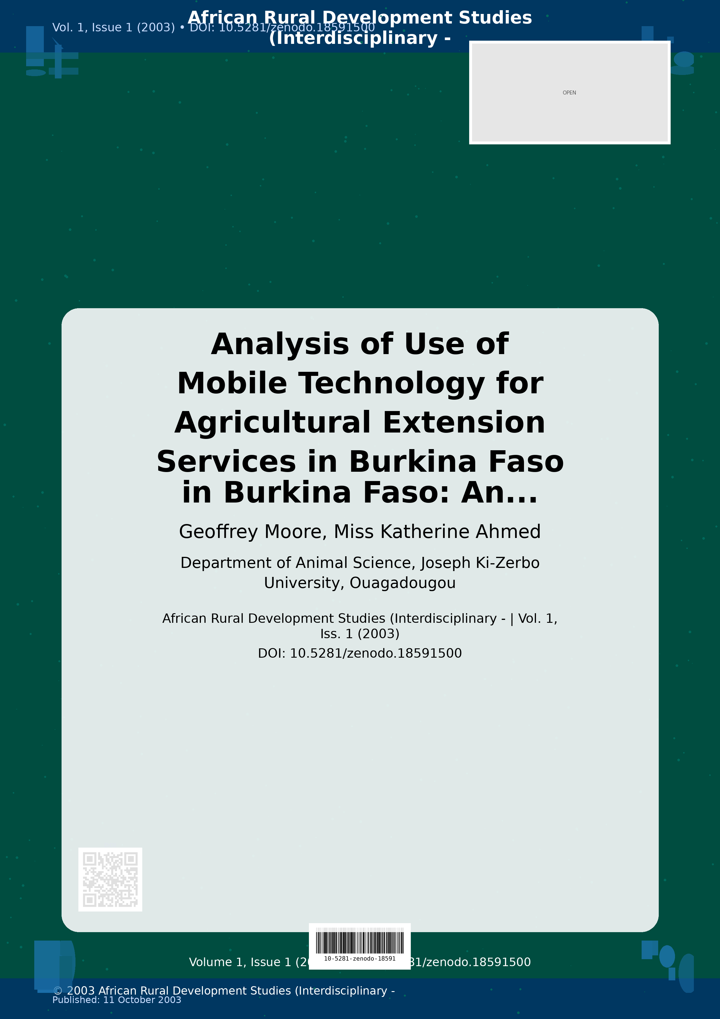 Cover image for: Analysis of Use of Mobile Technology for Agricultural Extens
