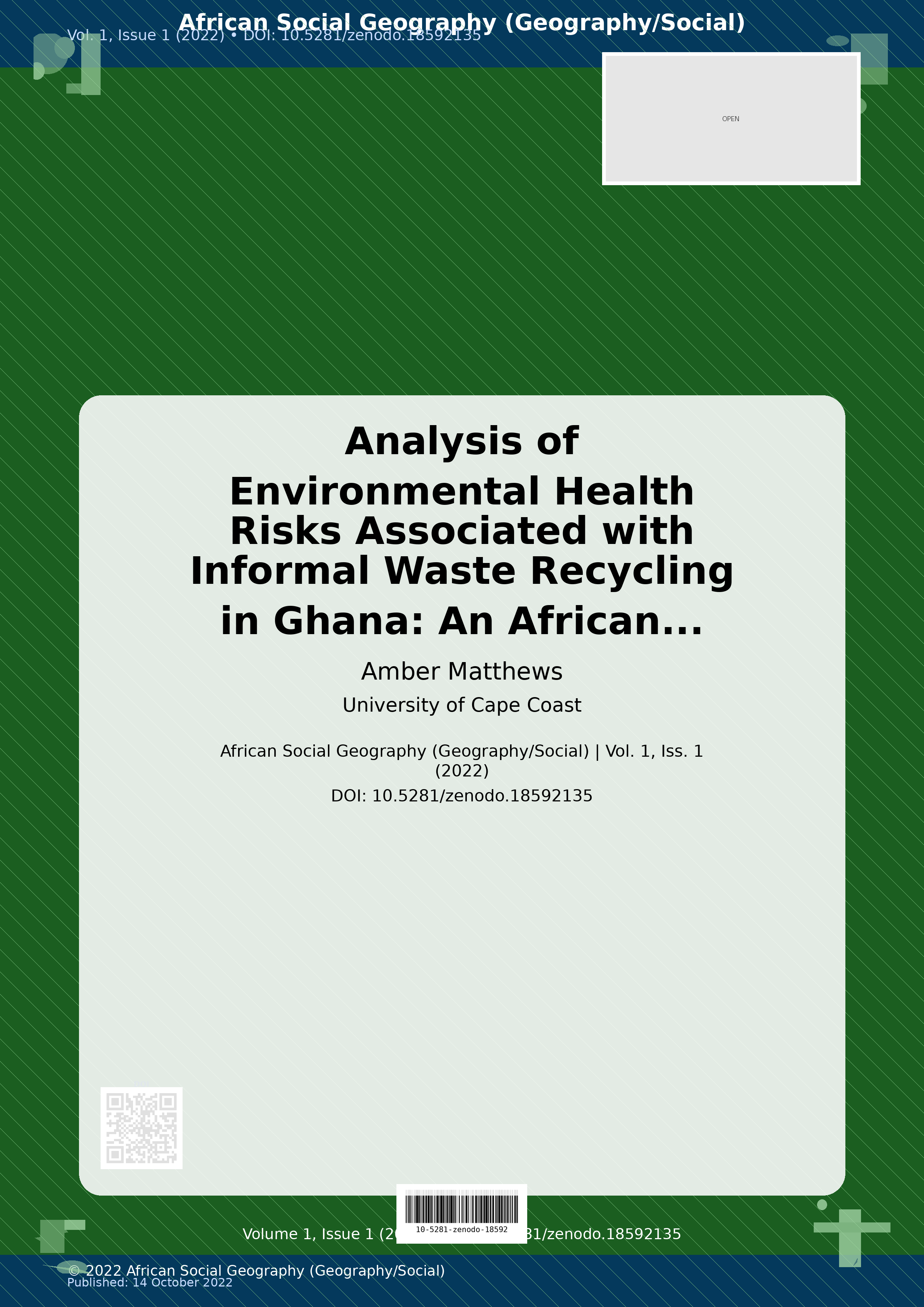 Cover image for: Analysis of Environmental Health Risks Associated with Infor