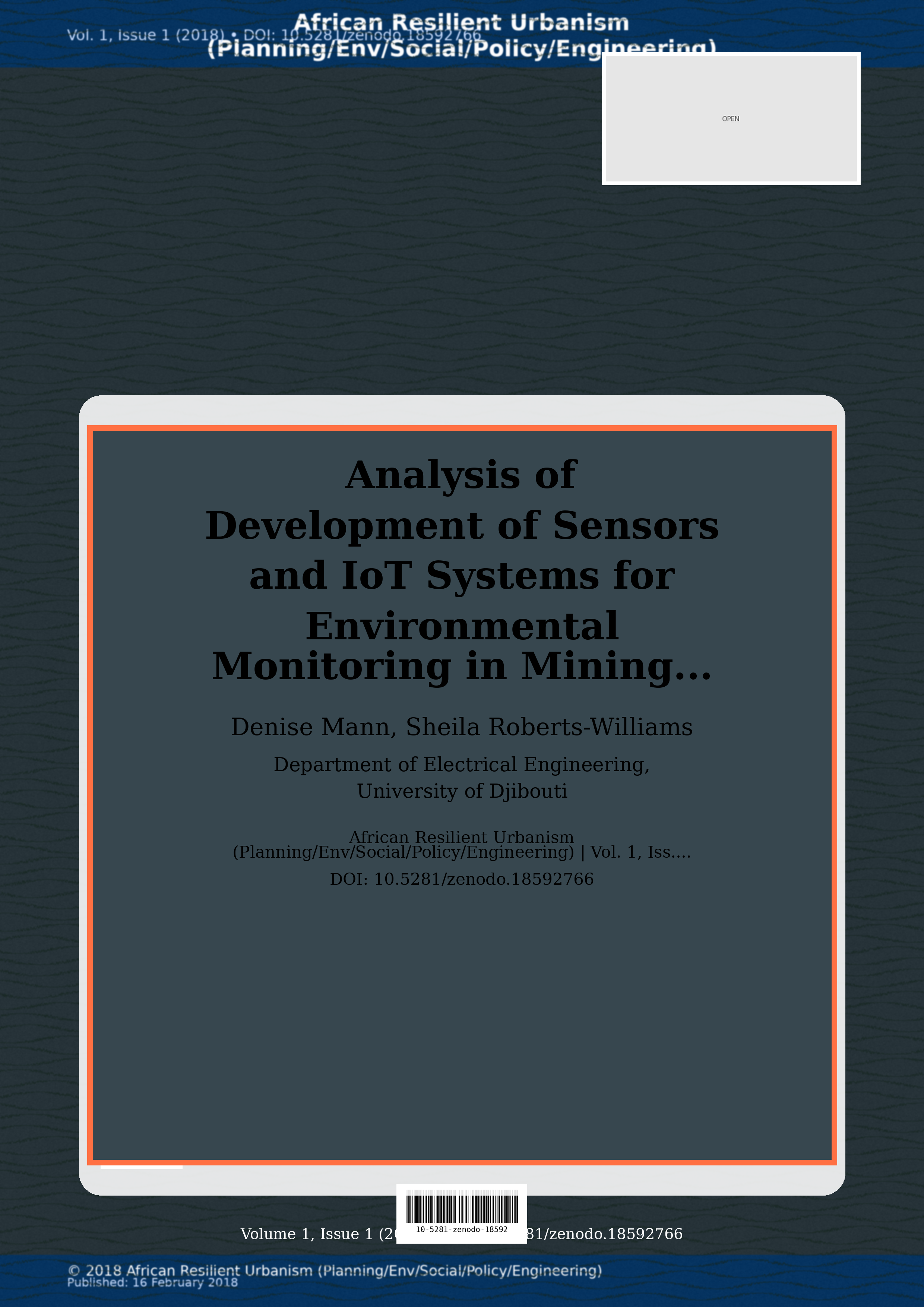 Cover image for: Analysis of Development of Sensors and IoT Systems for Envir