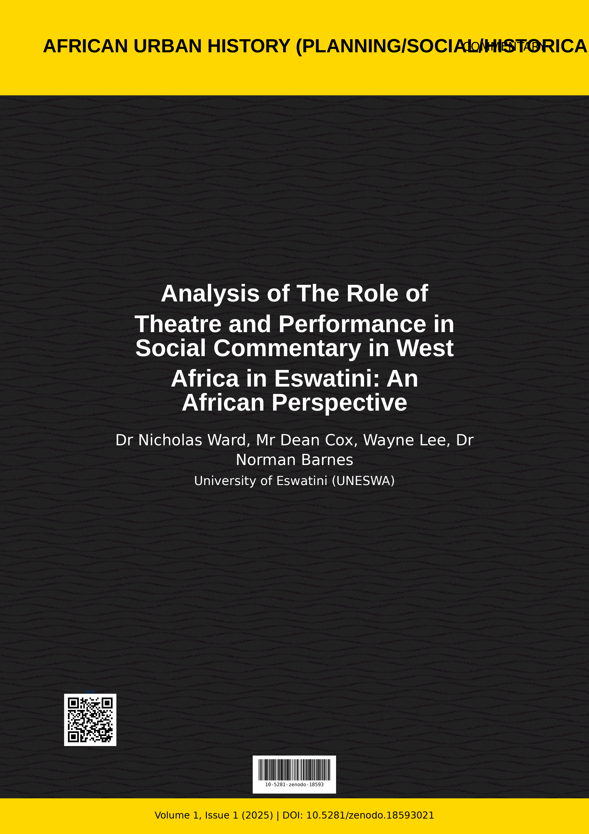 Cover image for: Analysis of The Role of Theatre and Performance in Social Co