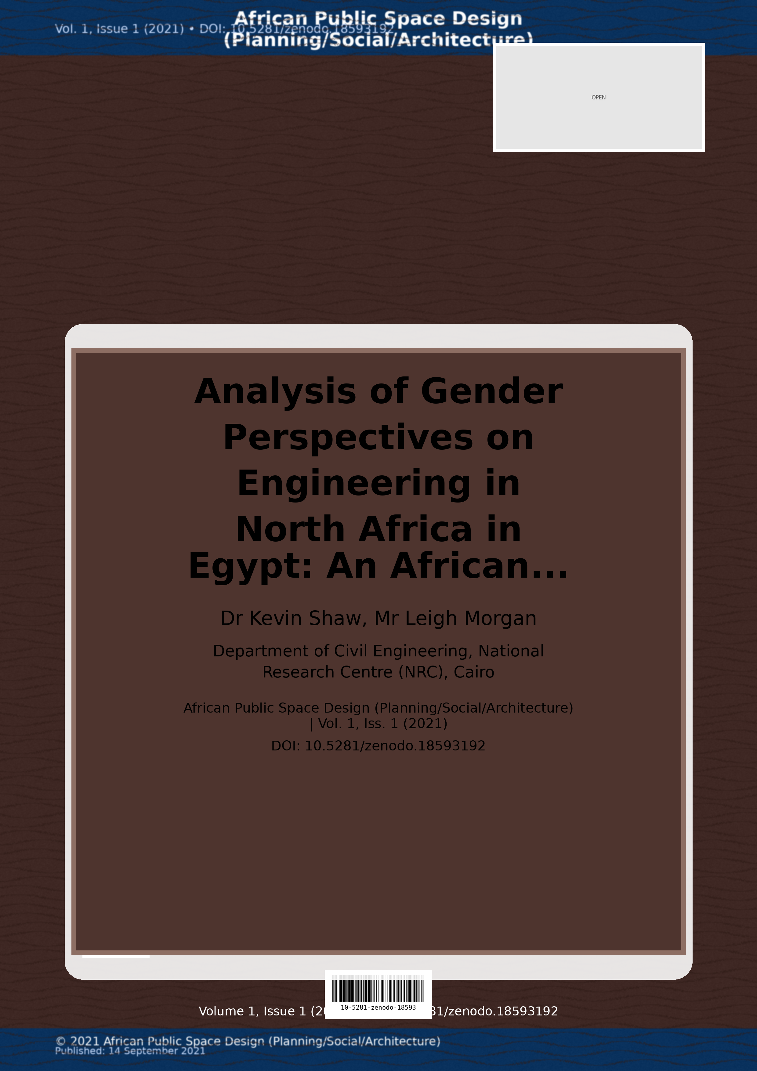 Cover image for: Analysis of Gender Perspectives on Engineering in North Afri