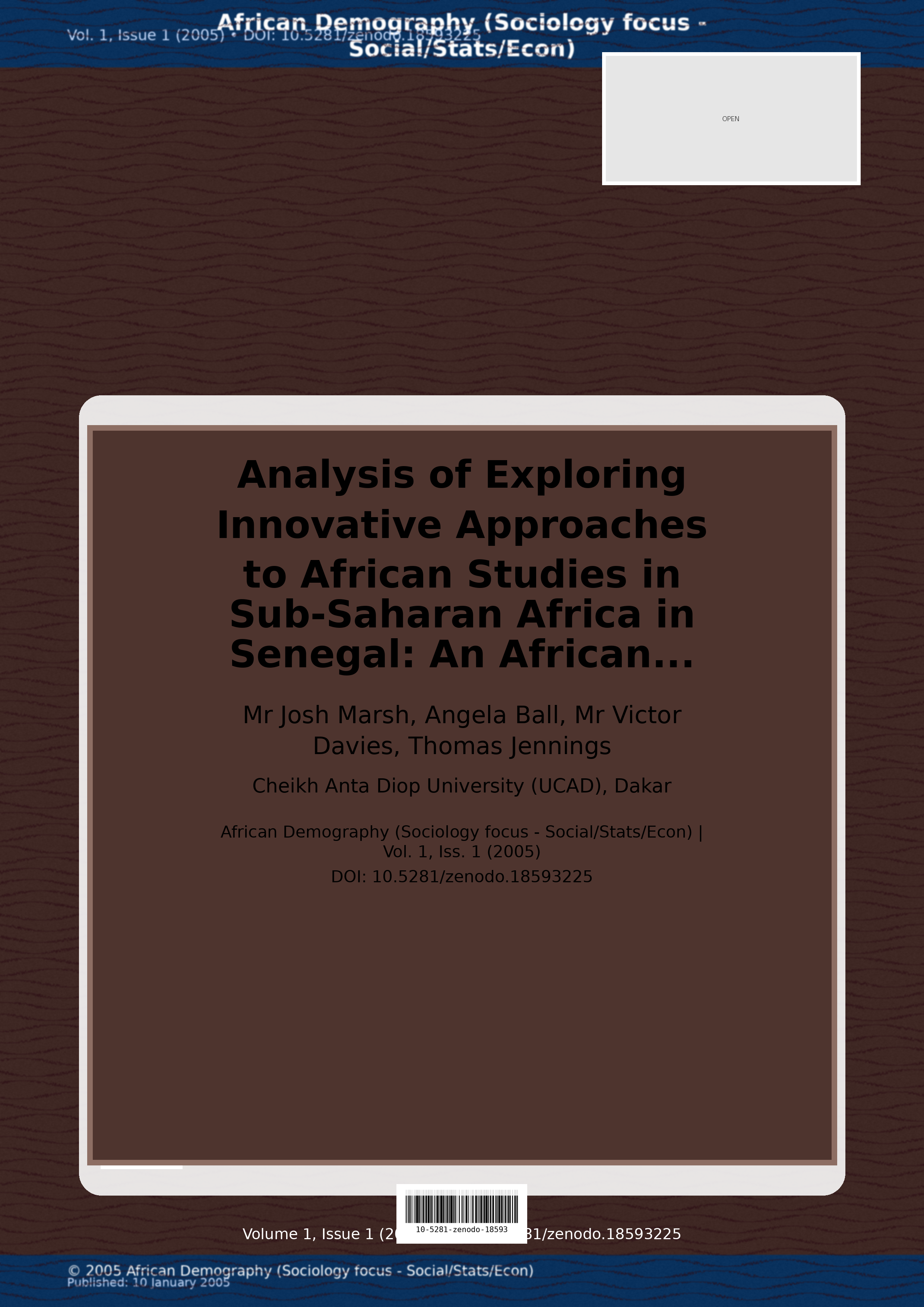 Cover image for: Analysis of Exploring Innovative Approaches to African Studi
