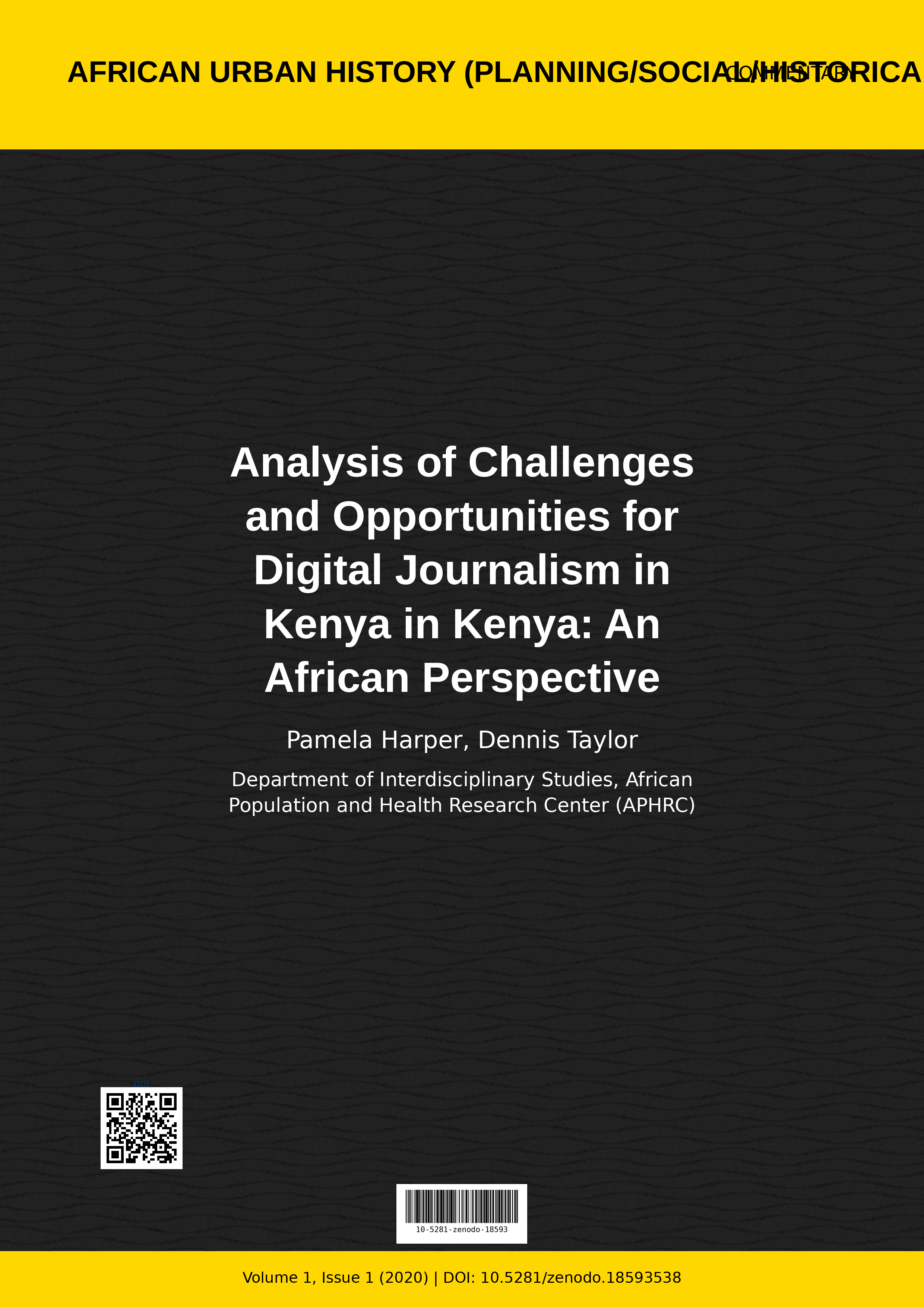 Cover image for: Analysis of Challenges and Opportunities for Digital Journal