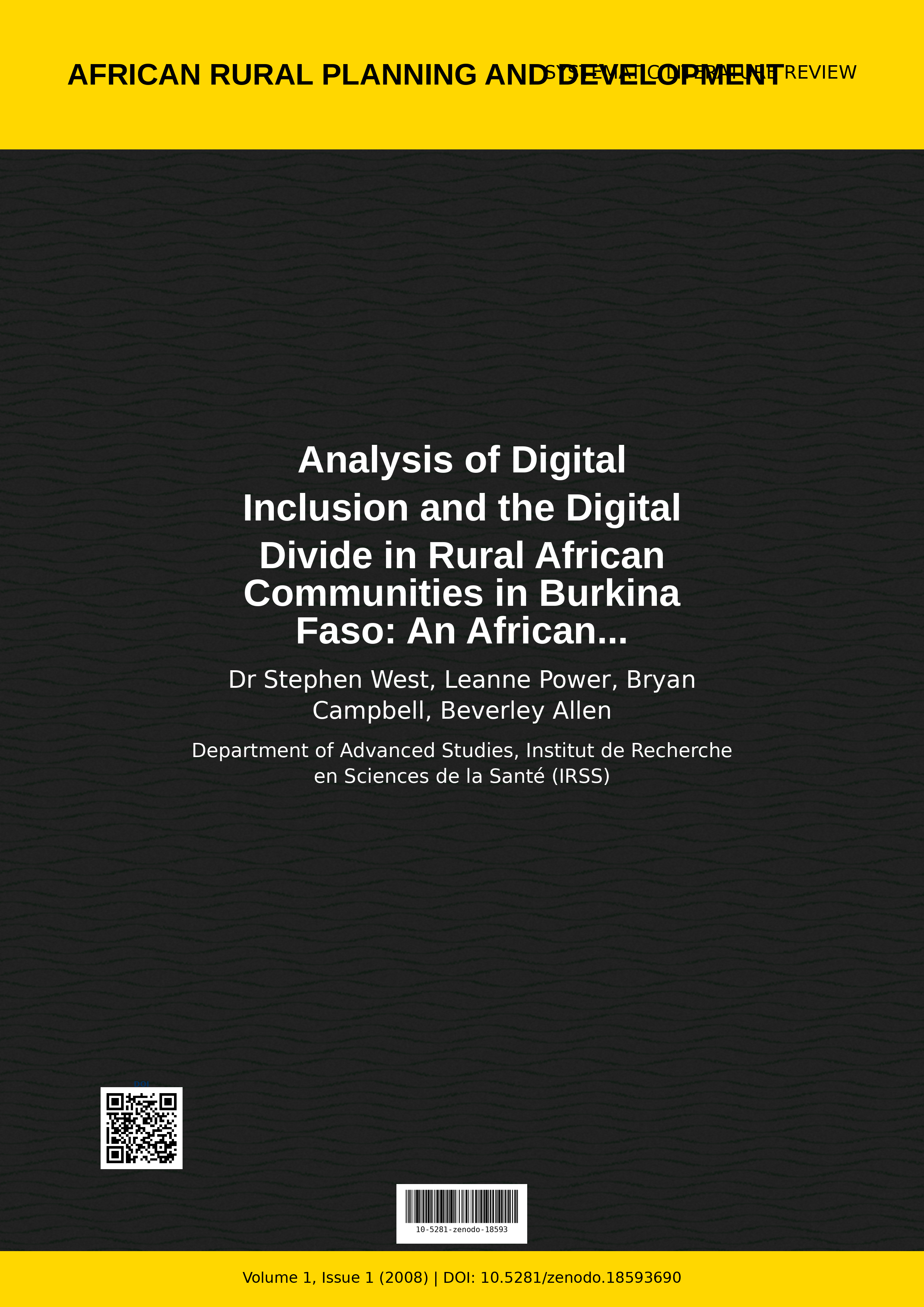 Cover image for: Analysis of Digital Inclusion and the Digital Divide in Rura