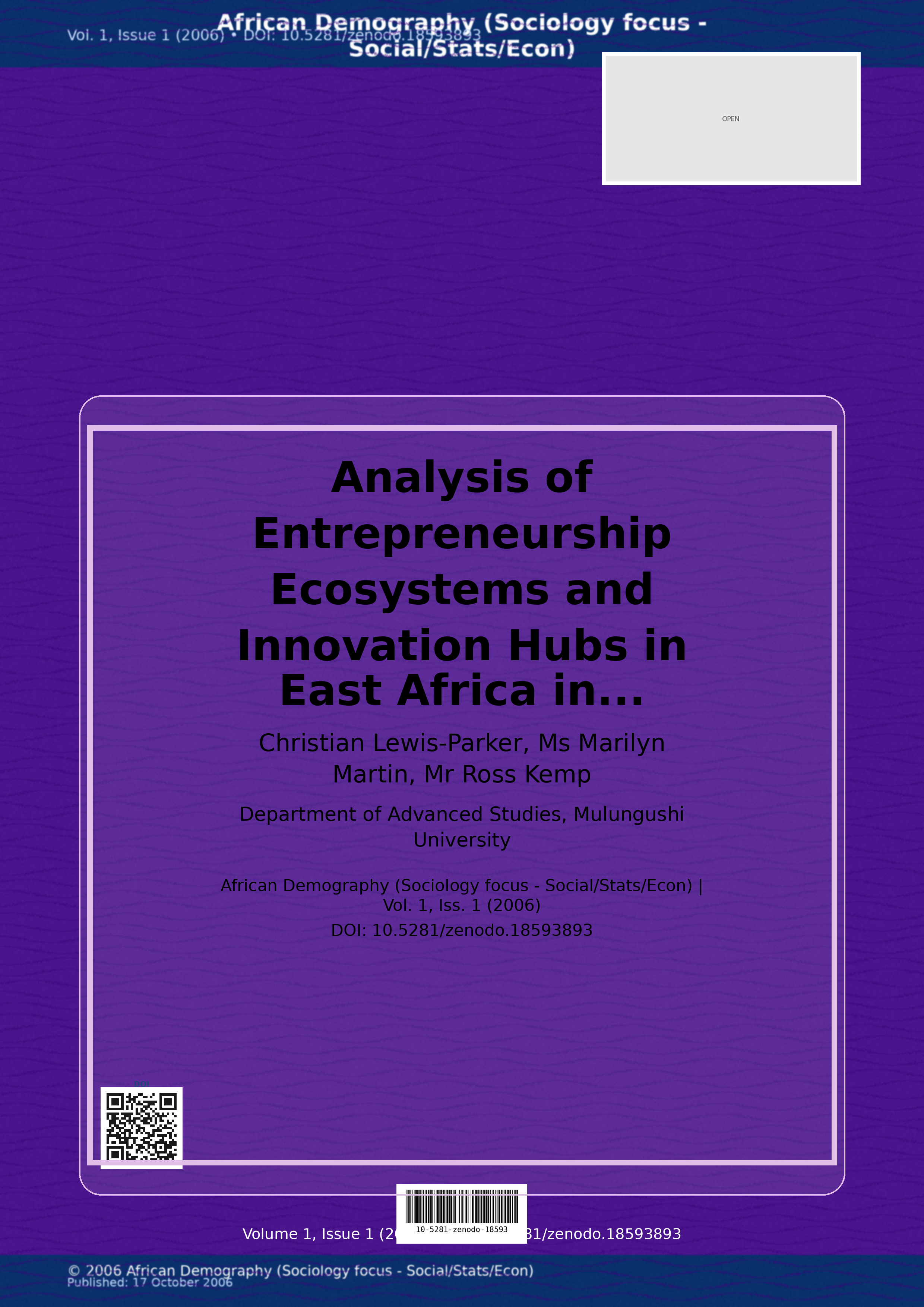 Cover image for: Analysis of Entrepreneurship Ecosystems and Innovation Hubs 