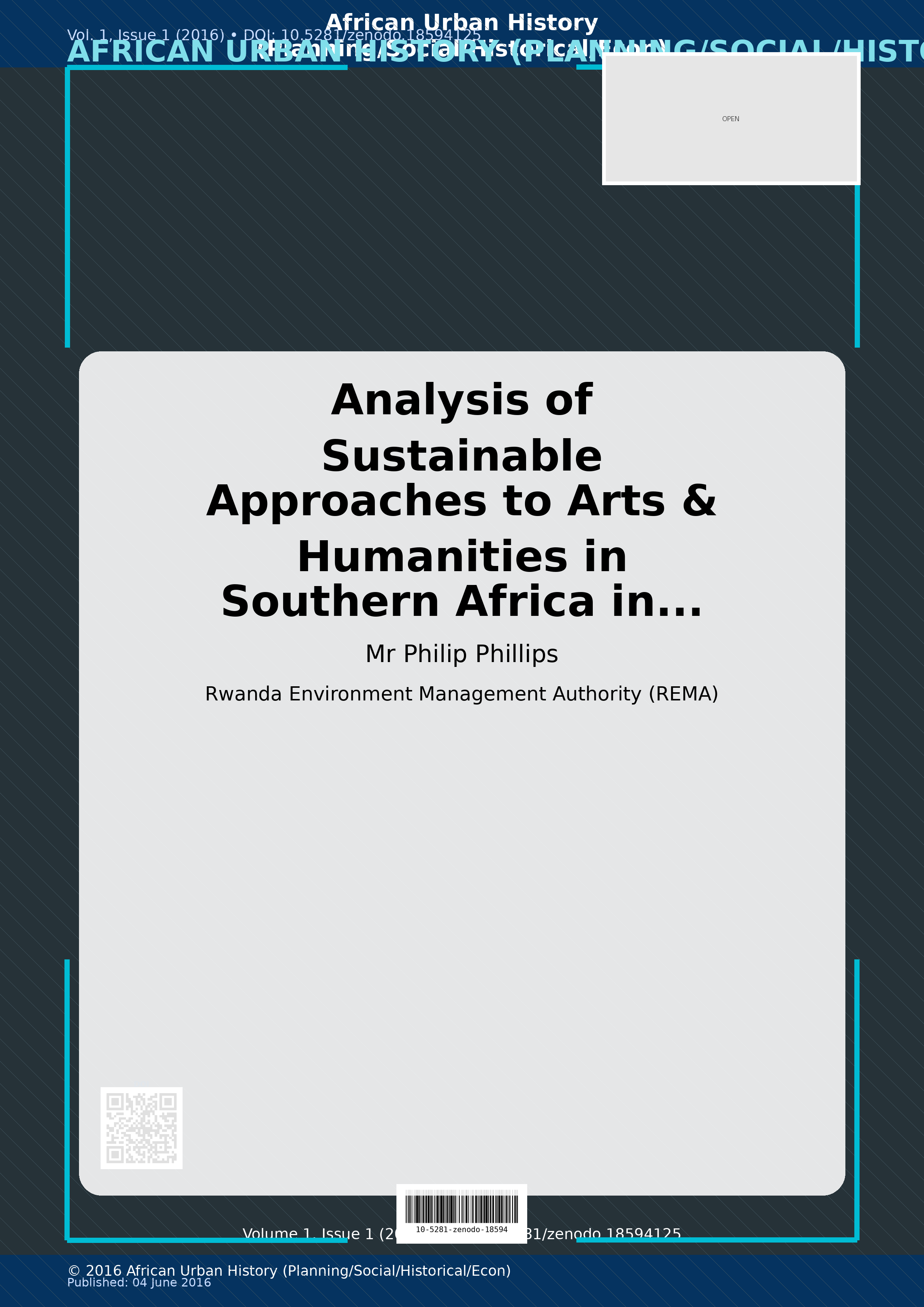 Cover image for: Analysis of Sustainable Approaches to Arts & Humanities in S