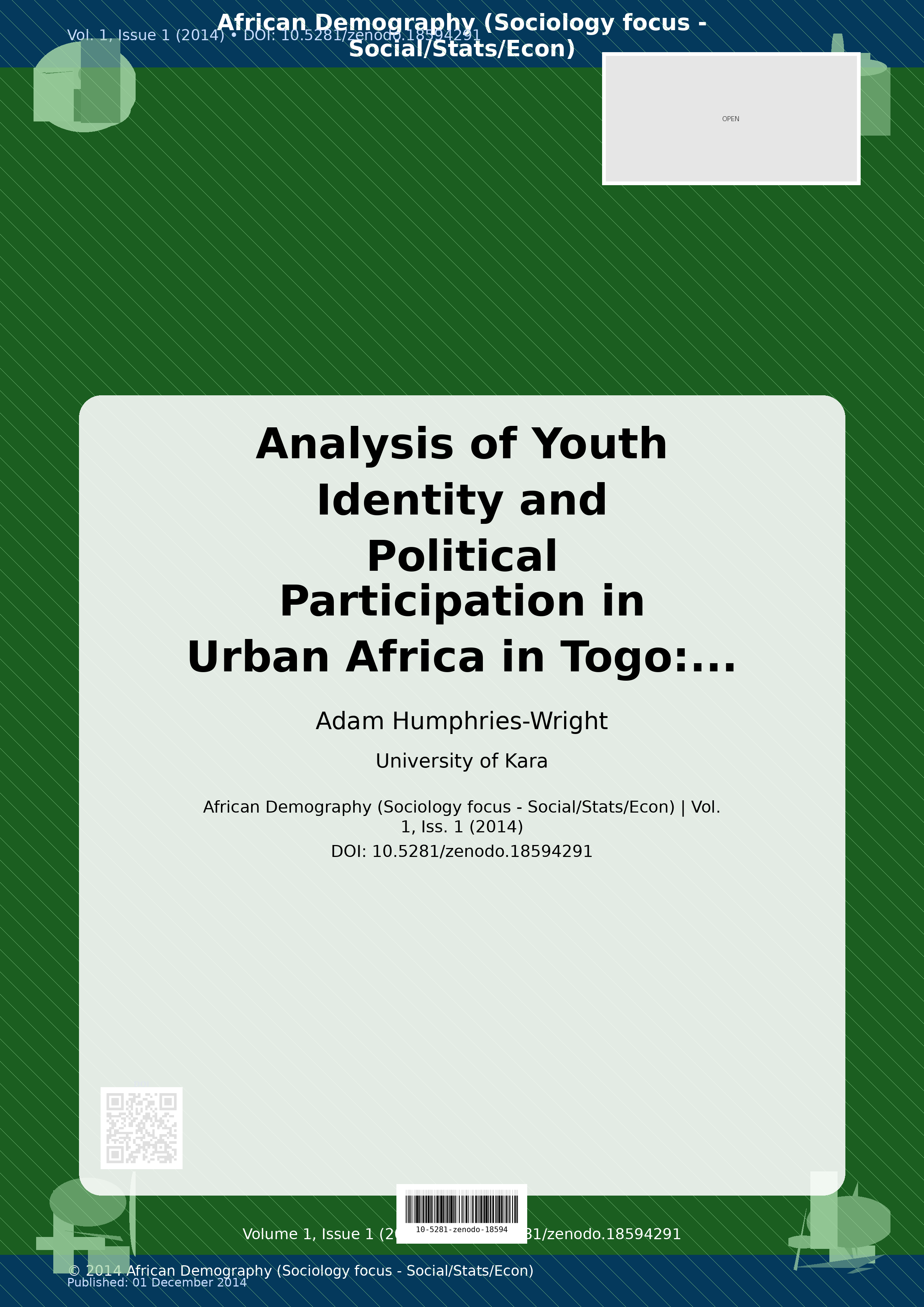 Cover image for: Analysis of Youth Identity and Political Participation in Ur