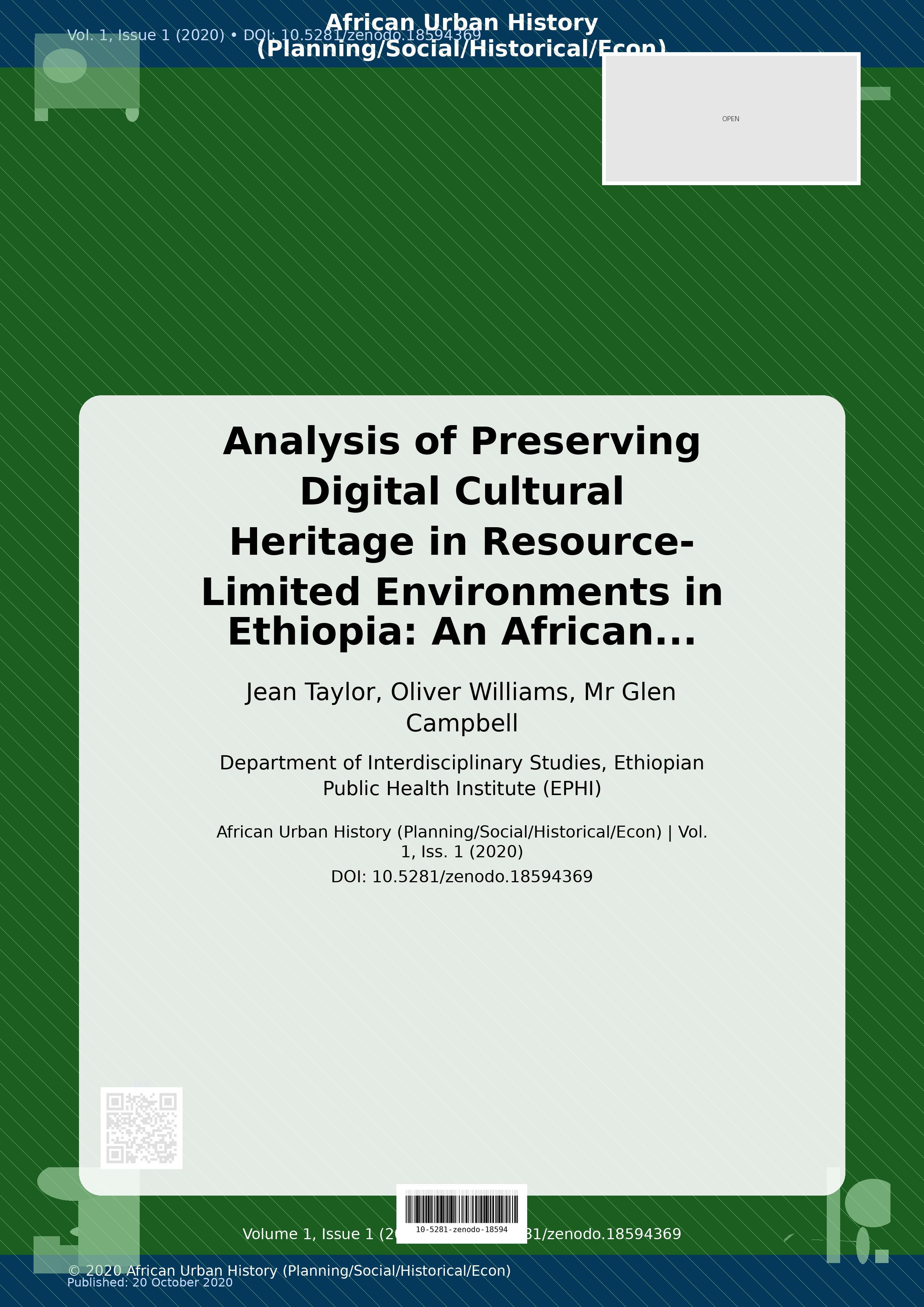 Cover image for: Analysis of Preserving Digital Cultural Heritage in Resource