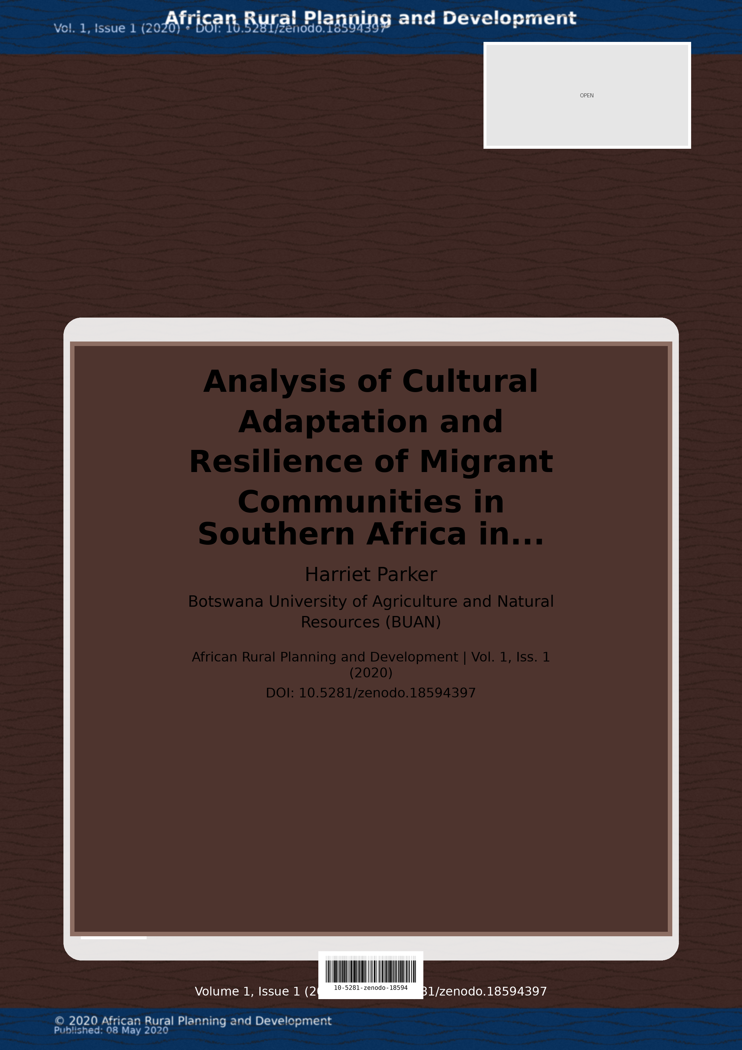 Cover image for: Analysis of Cultural Adaptation and Resilience of Migrant Co