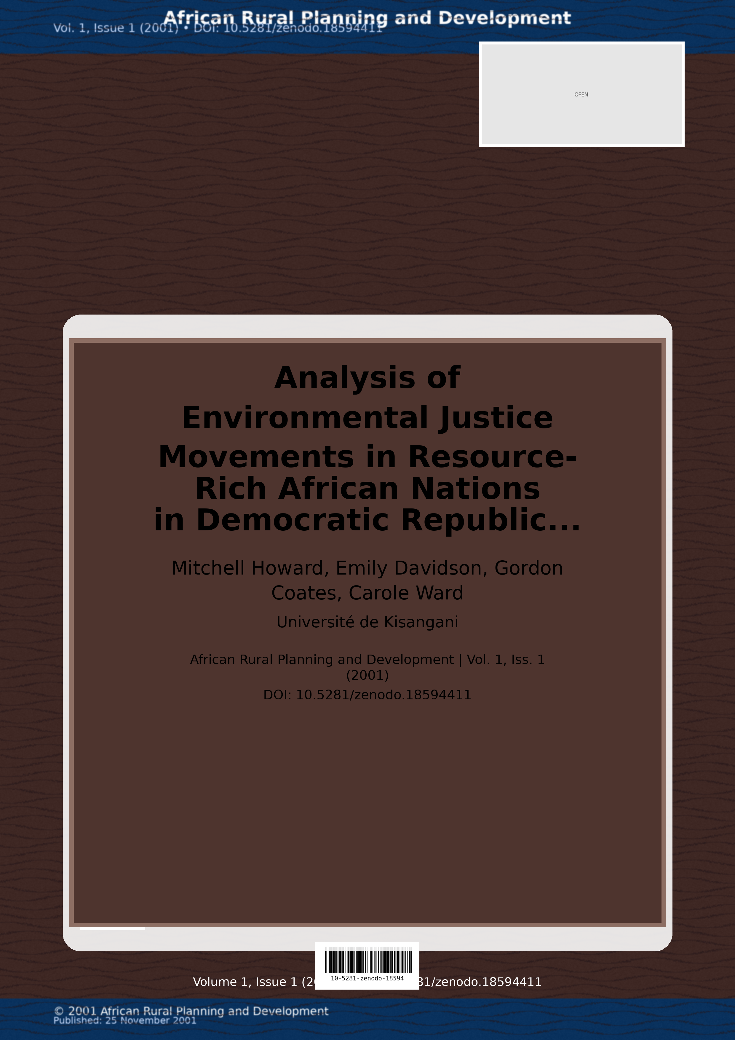 Cover image for: Analysis of Environmental Justice Movements in Resource-Rich