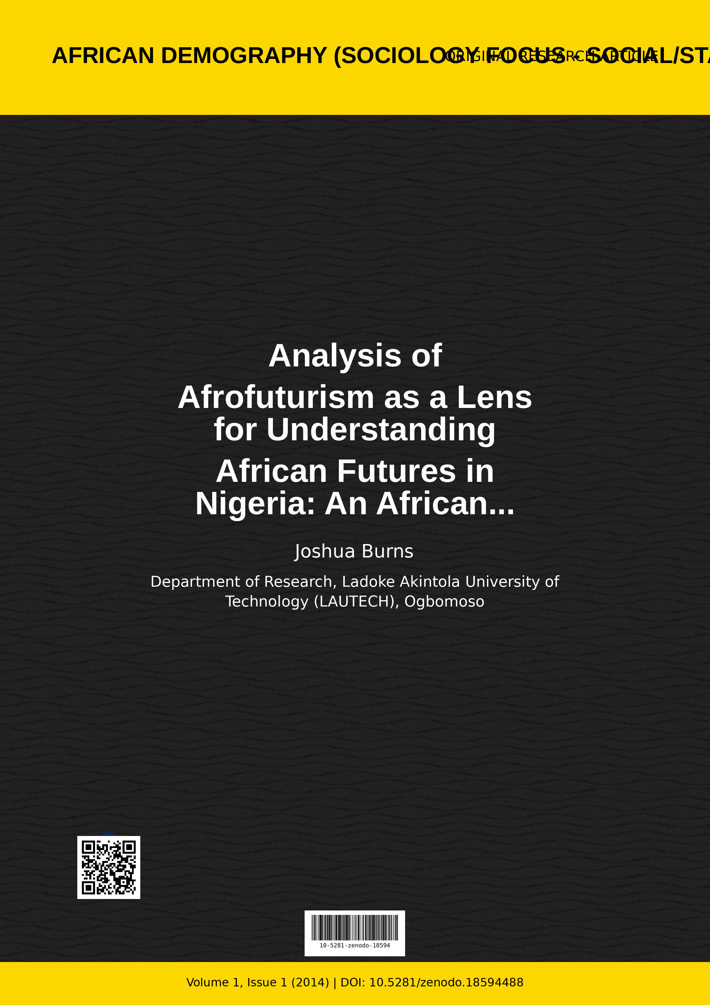 Cover image for: Analysis of Afrofuturism as a Lens for Understanding African
