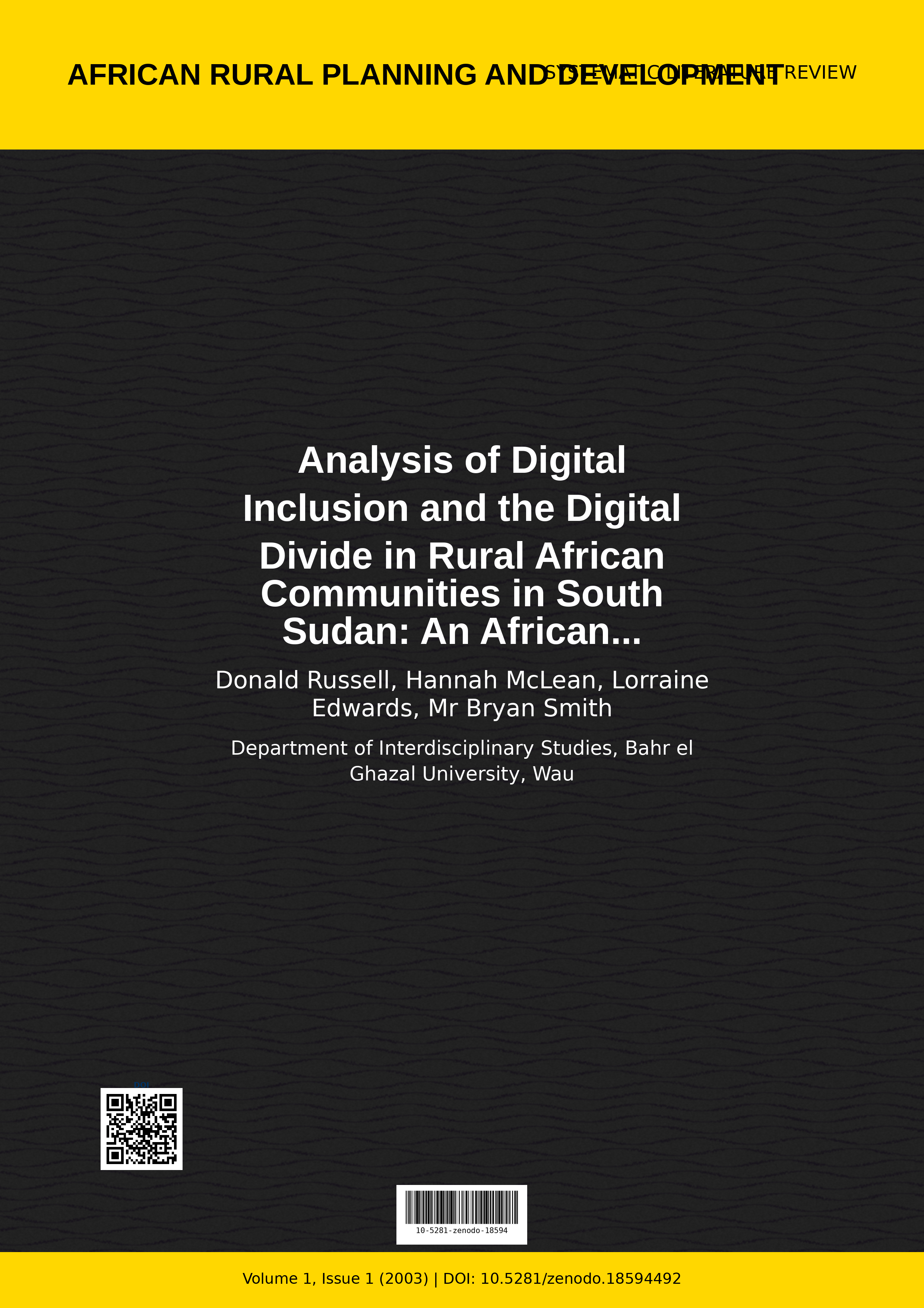 Cover image for: Analysis of Digital Inclusion and the Digital Divide in Rura