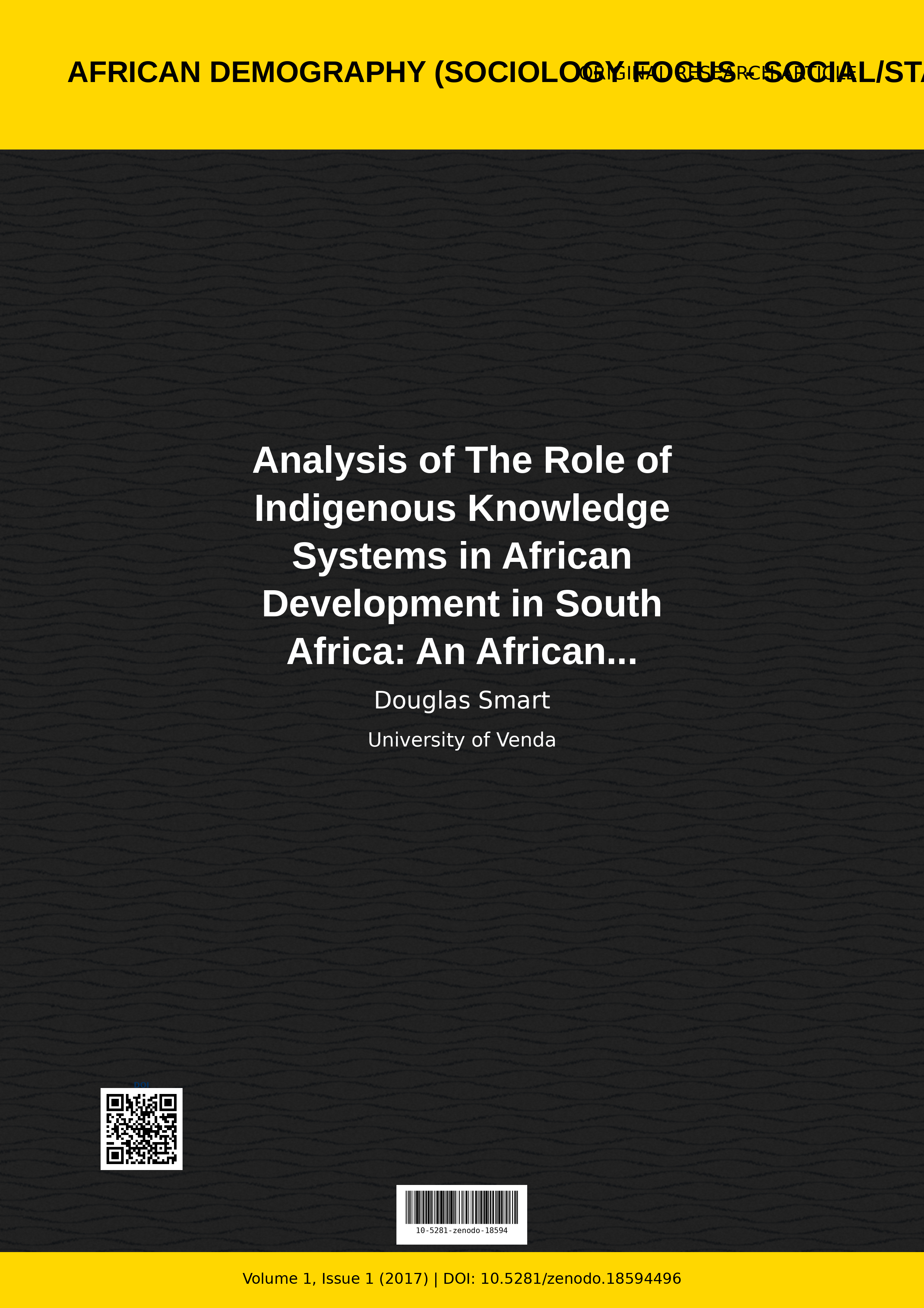 Cover image for: Analysis of The Role of Indigenous Knowledge Systems in Afri