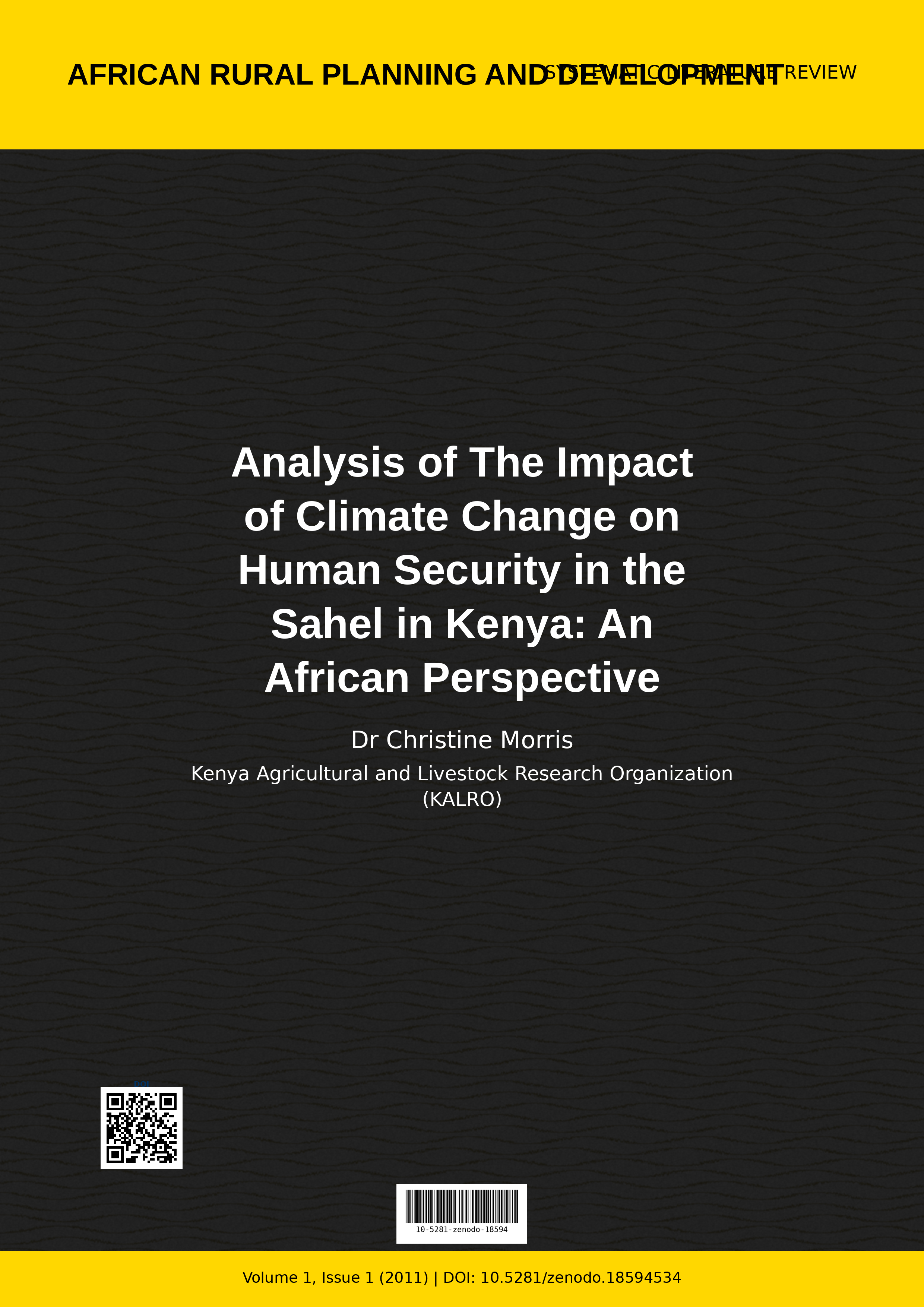 Cover image for: Analysis of The Impact of Climate Change on Human Security i
