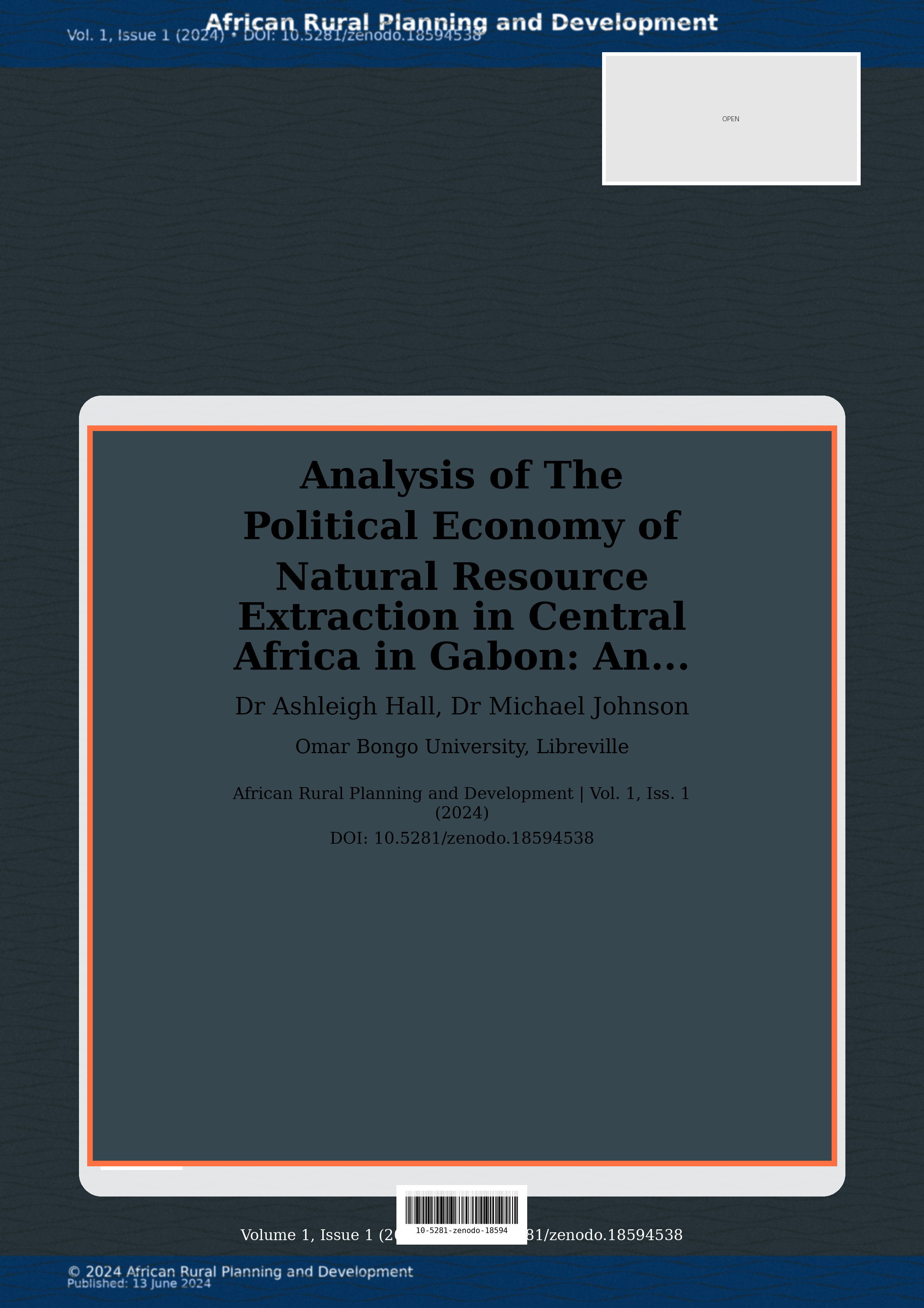 Cover image for: Analysis of The Political Economy of Natural Resource Extrac