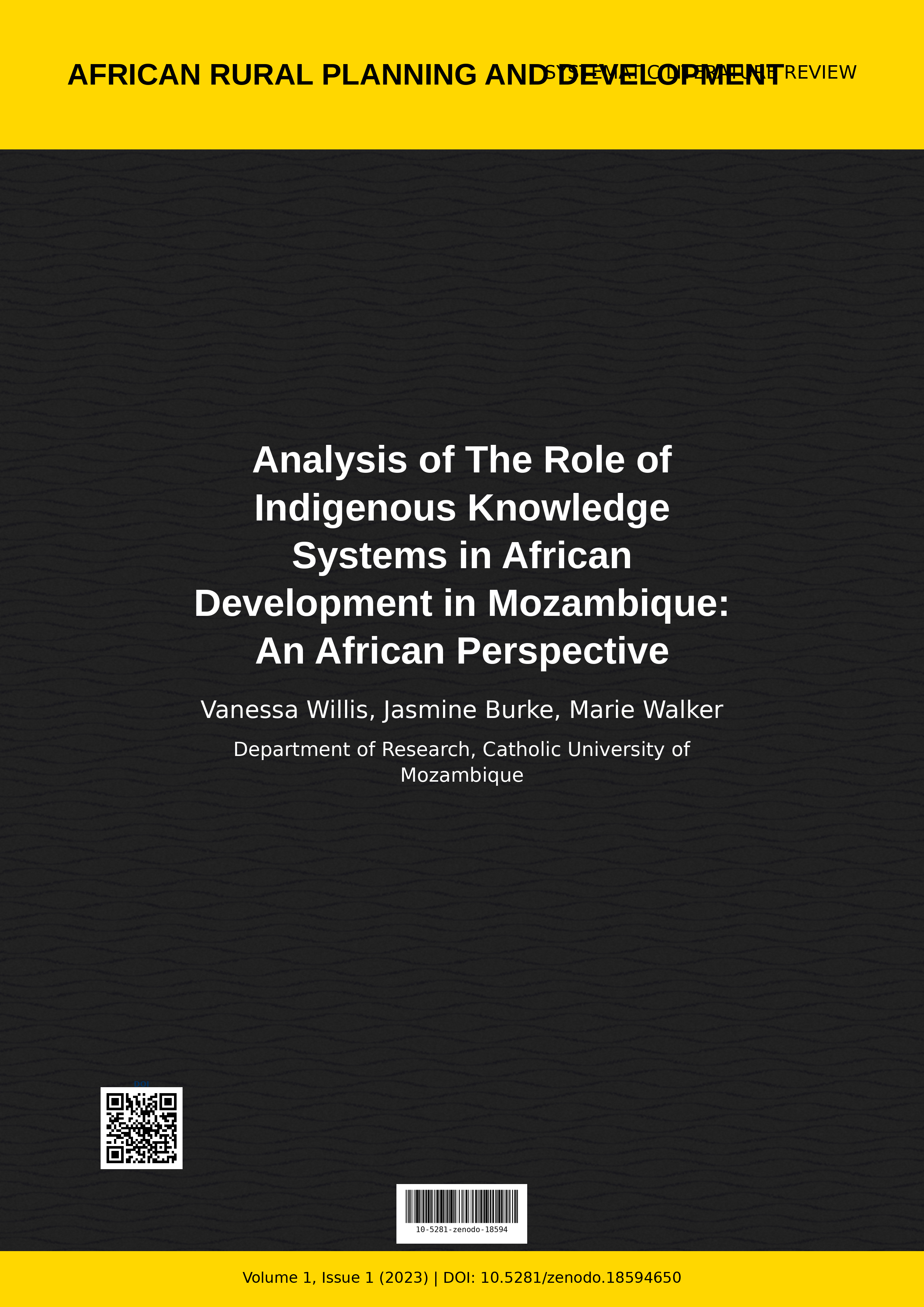 Cover image for: Analysis of The Role of Indigenous Knowledge Systems in Afri