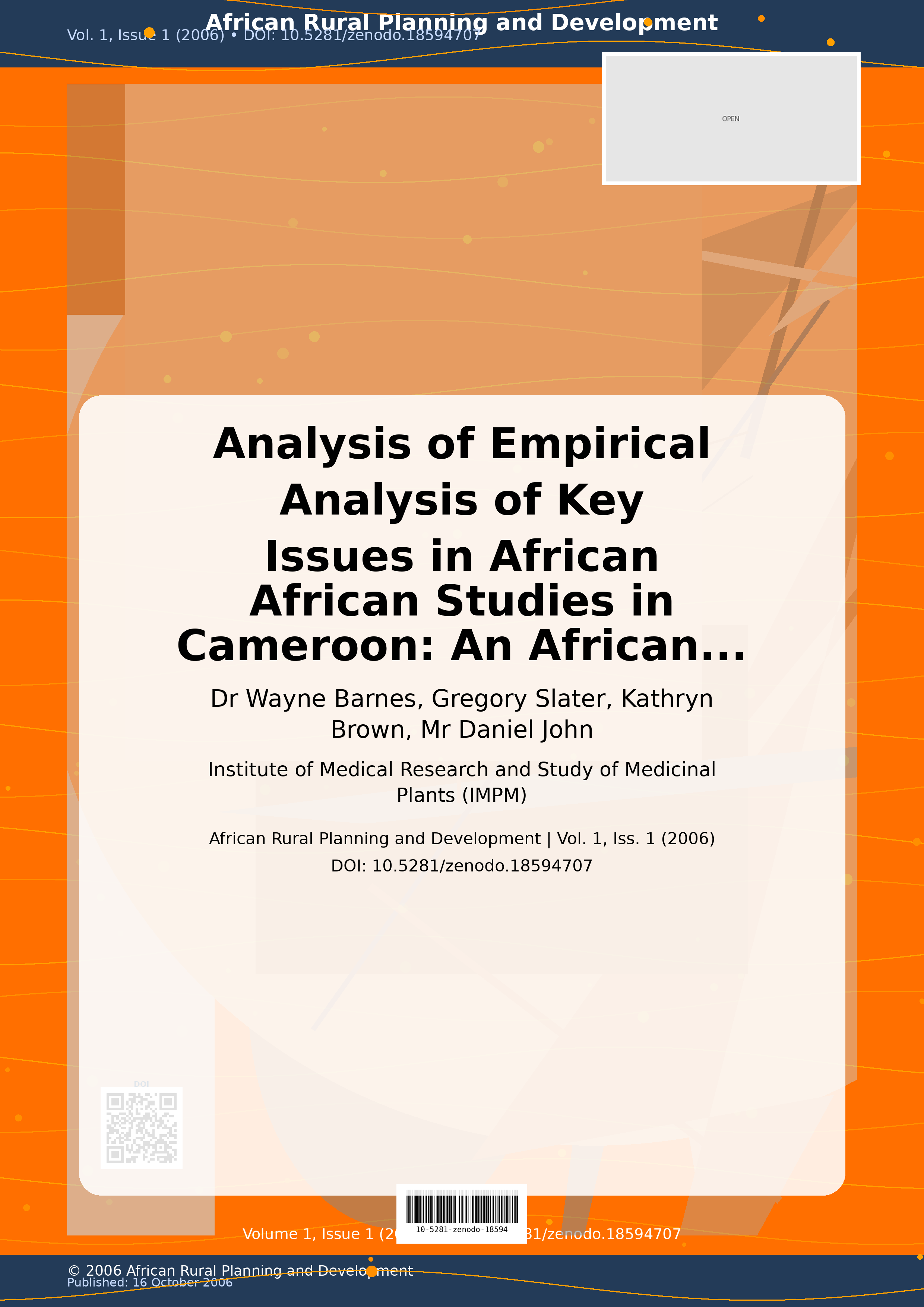 Cover image for: Analysis of Empirical Analysis of Key Issues in African Afri