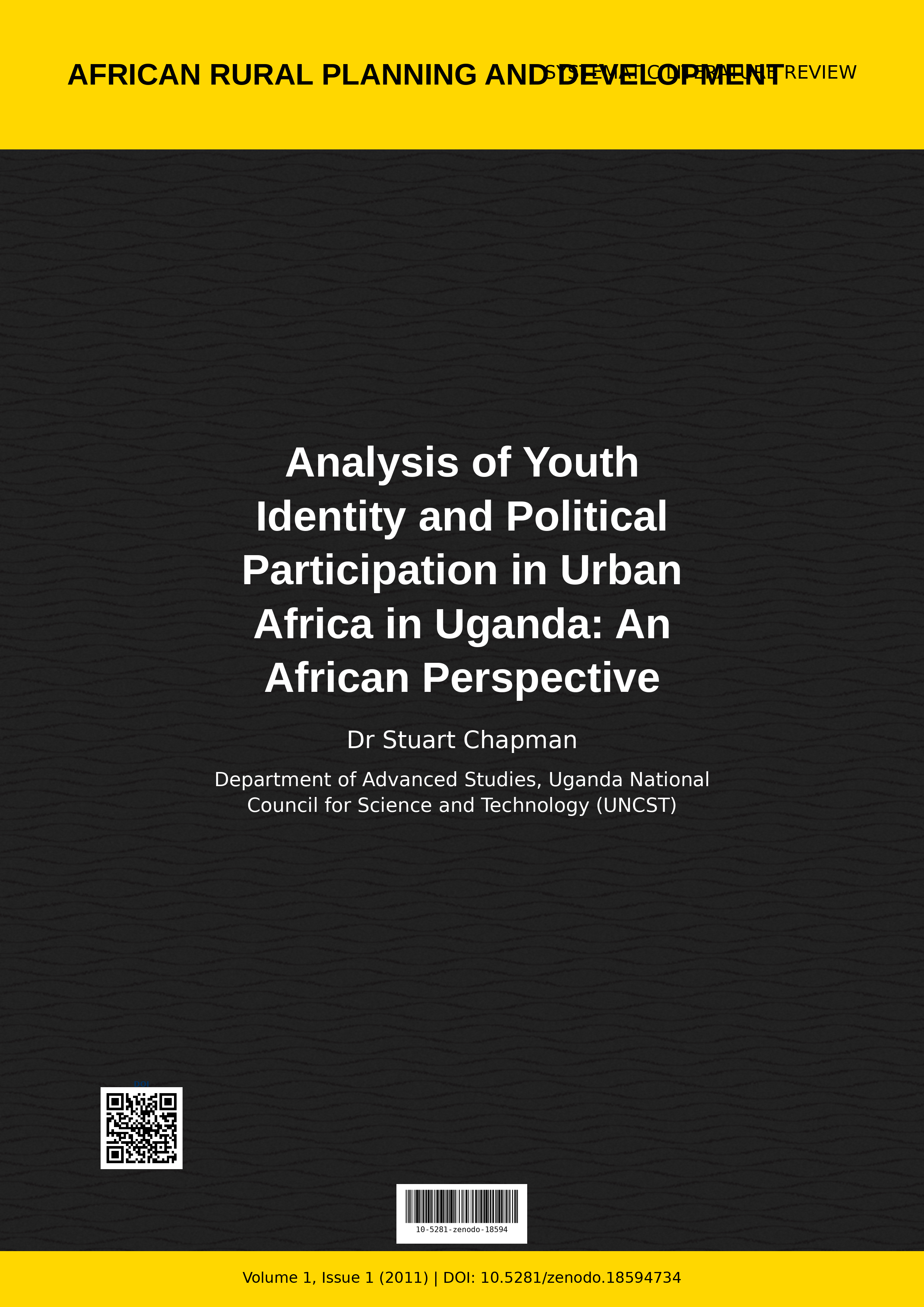 Cover image for: Analysis of Youth Identity and Political Participation in Ur