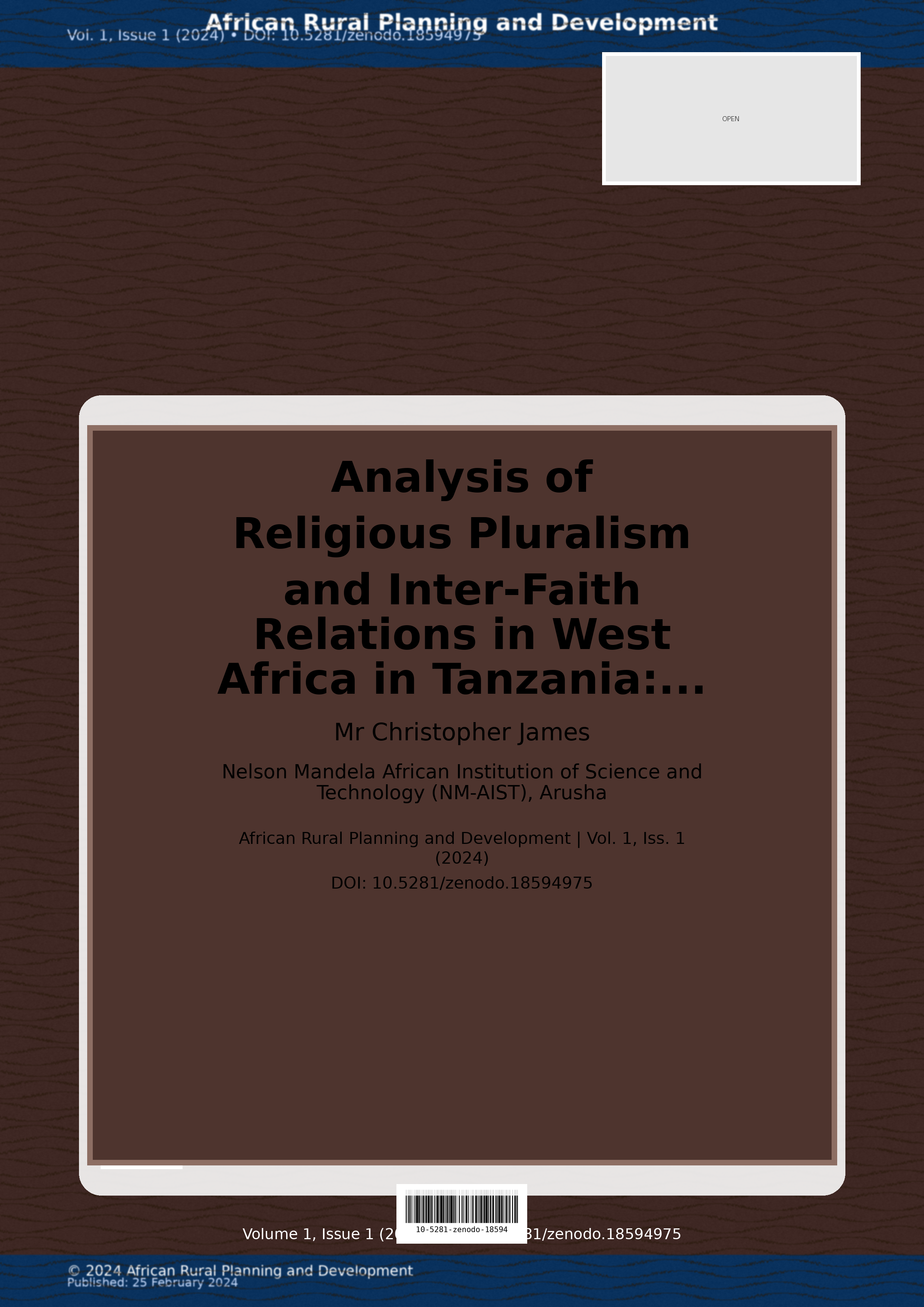 Cover image for: Analysis of Religious Pluralism and Inter-Faith Relations in