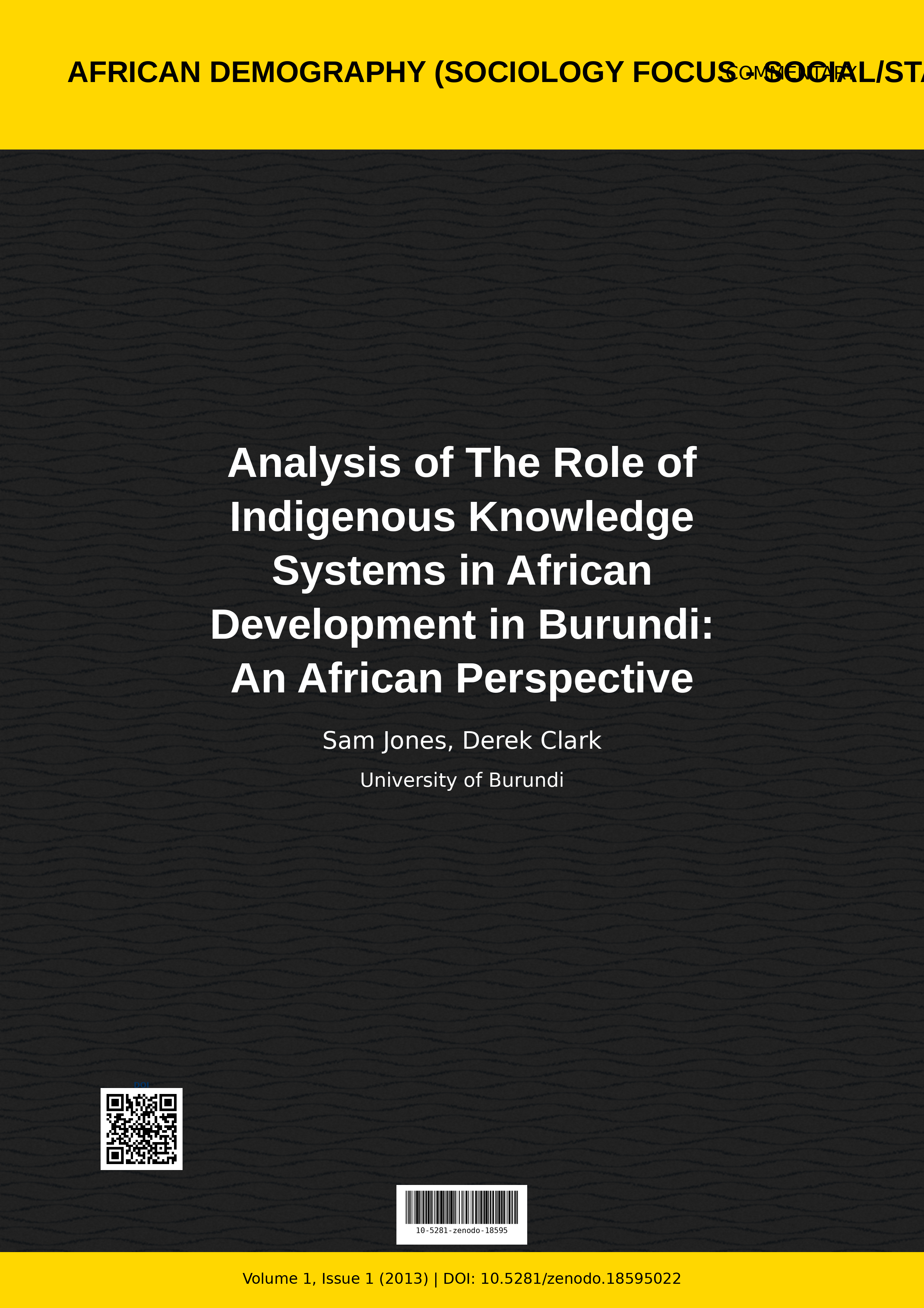 Cover image for: Analysis of The Role of Indigenous Knowledge Systems in Afri