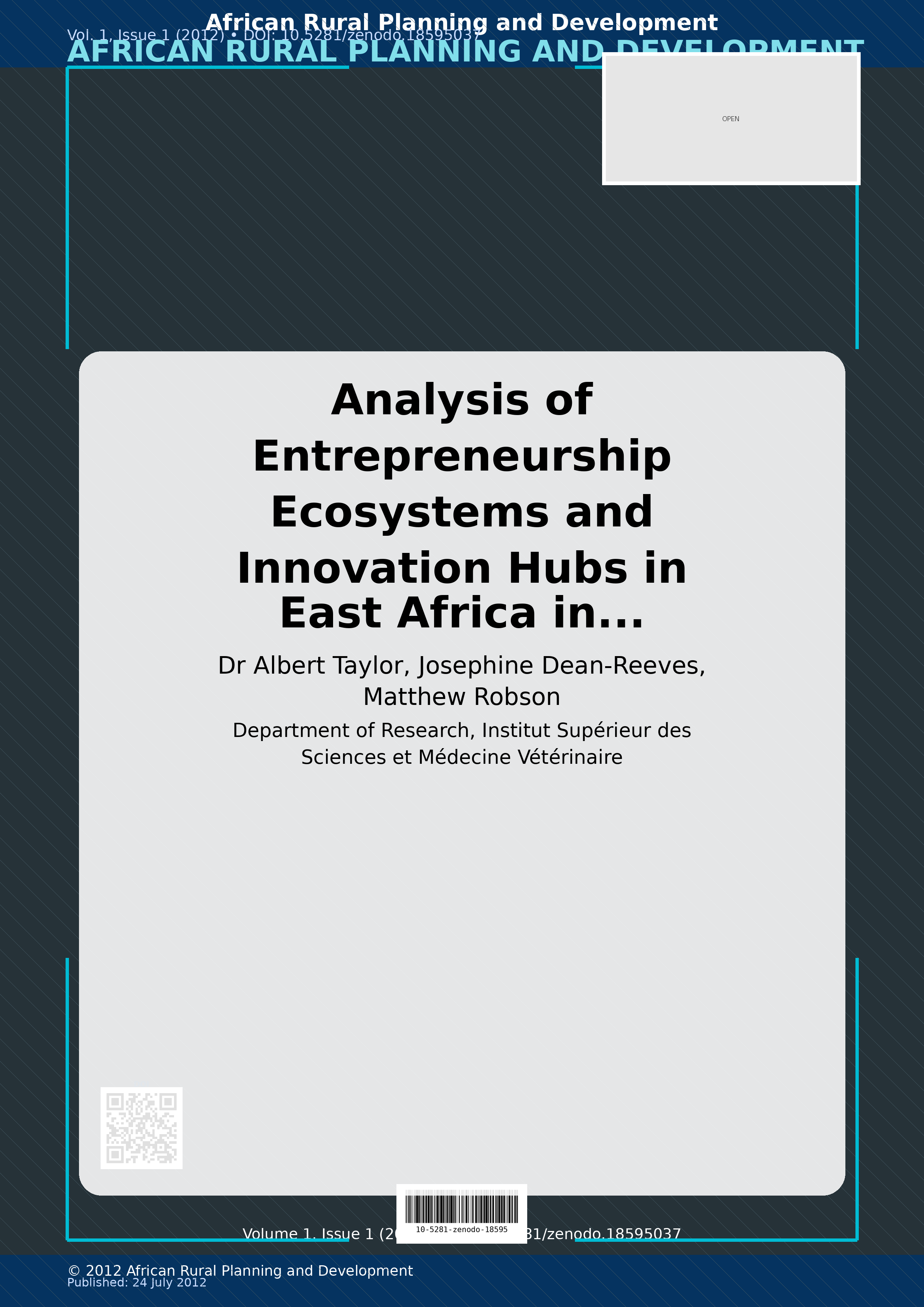 Cover image for: Analysis of Entrepreneurship Ecosystems and Innovation Hubs 