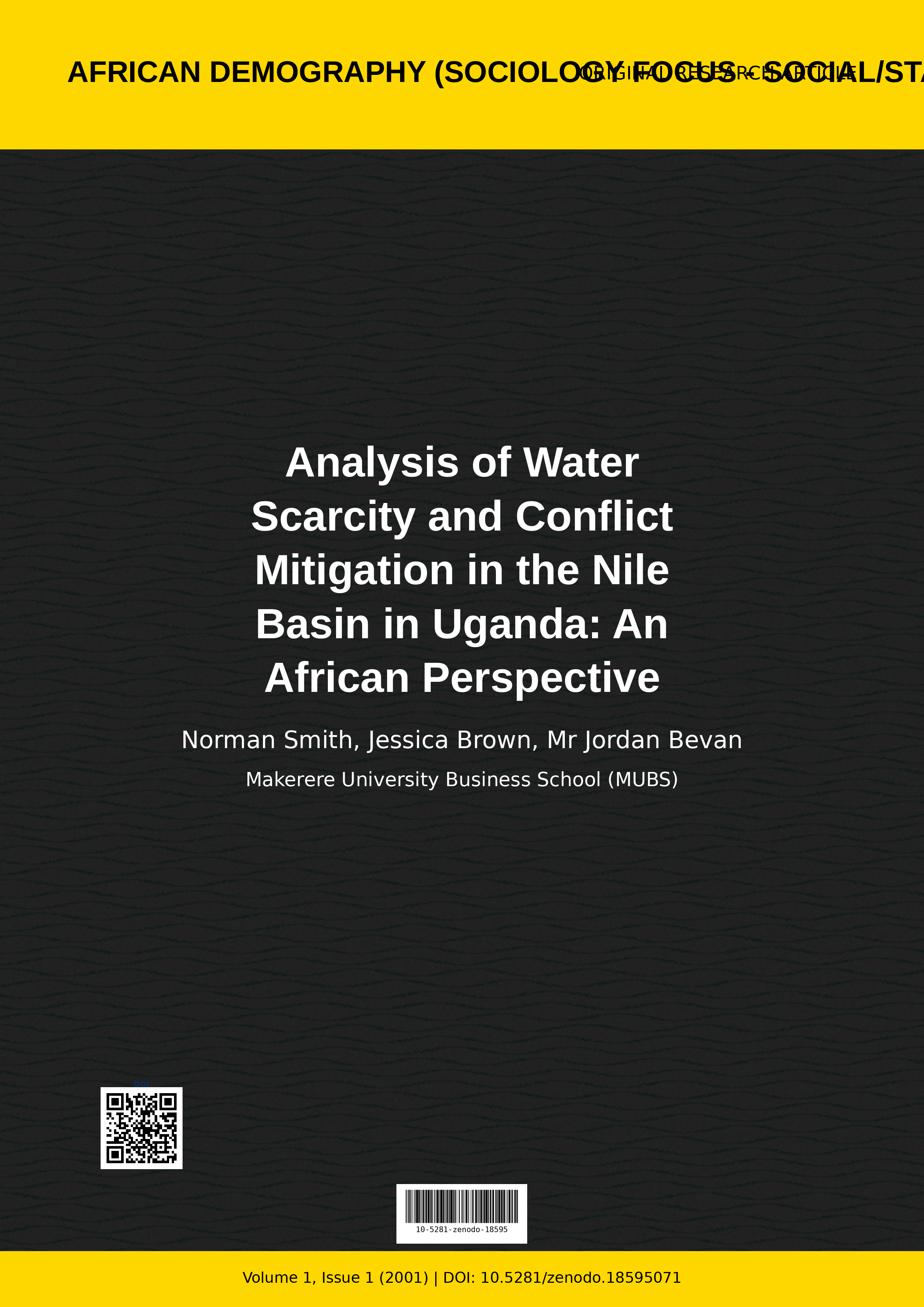 Cover image for: Analysis of Water Scarcity and Conflict Mitigation in the Ni