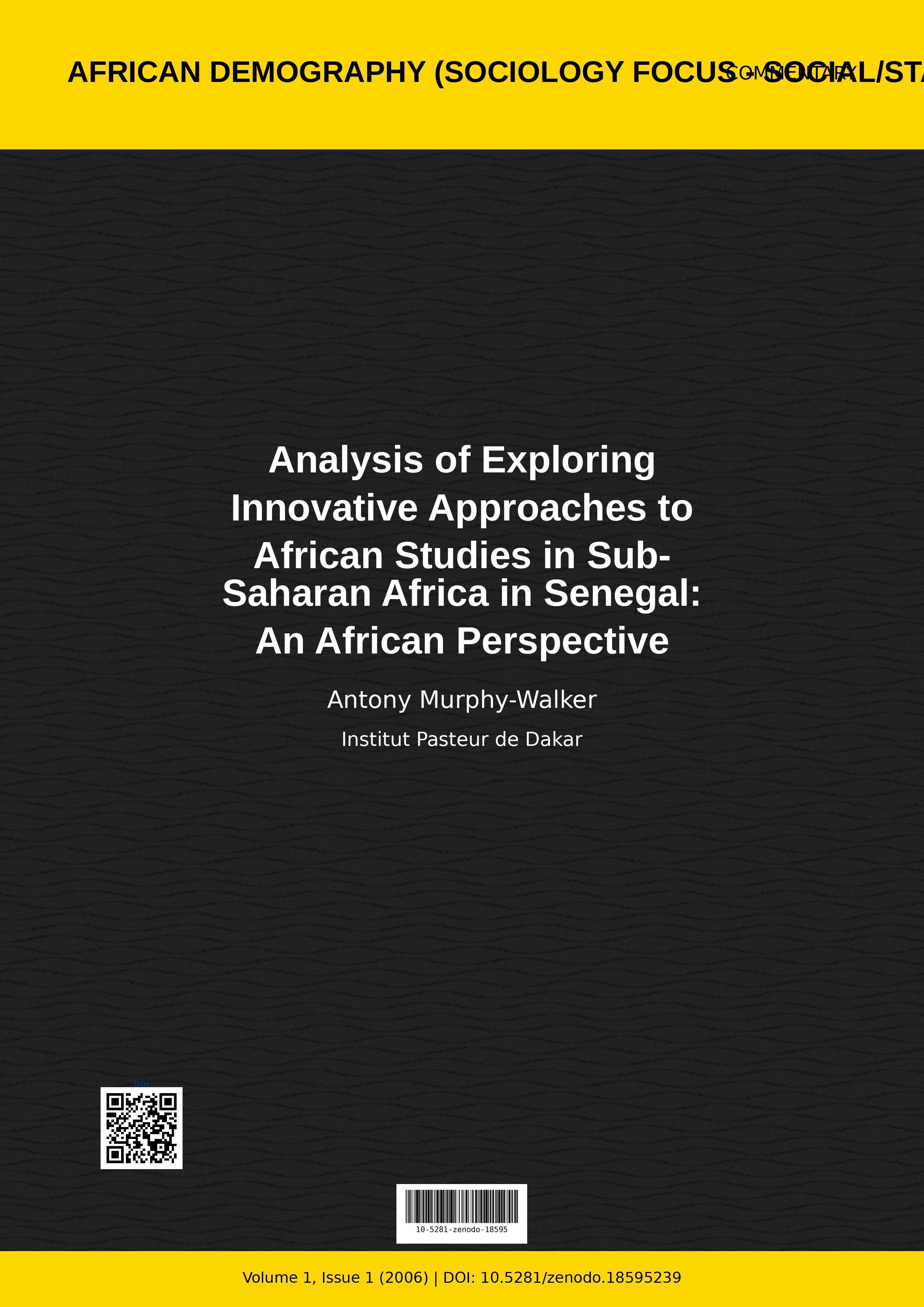 Cover image for: Analysis of Exploring Innovative Approaches to African Studi