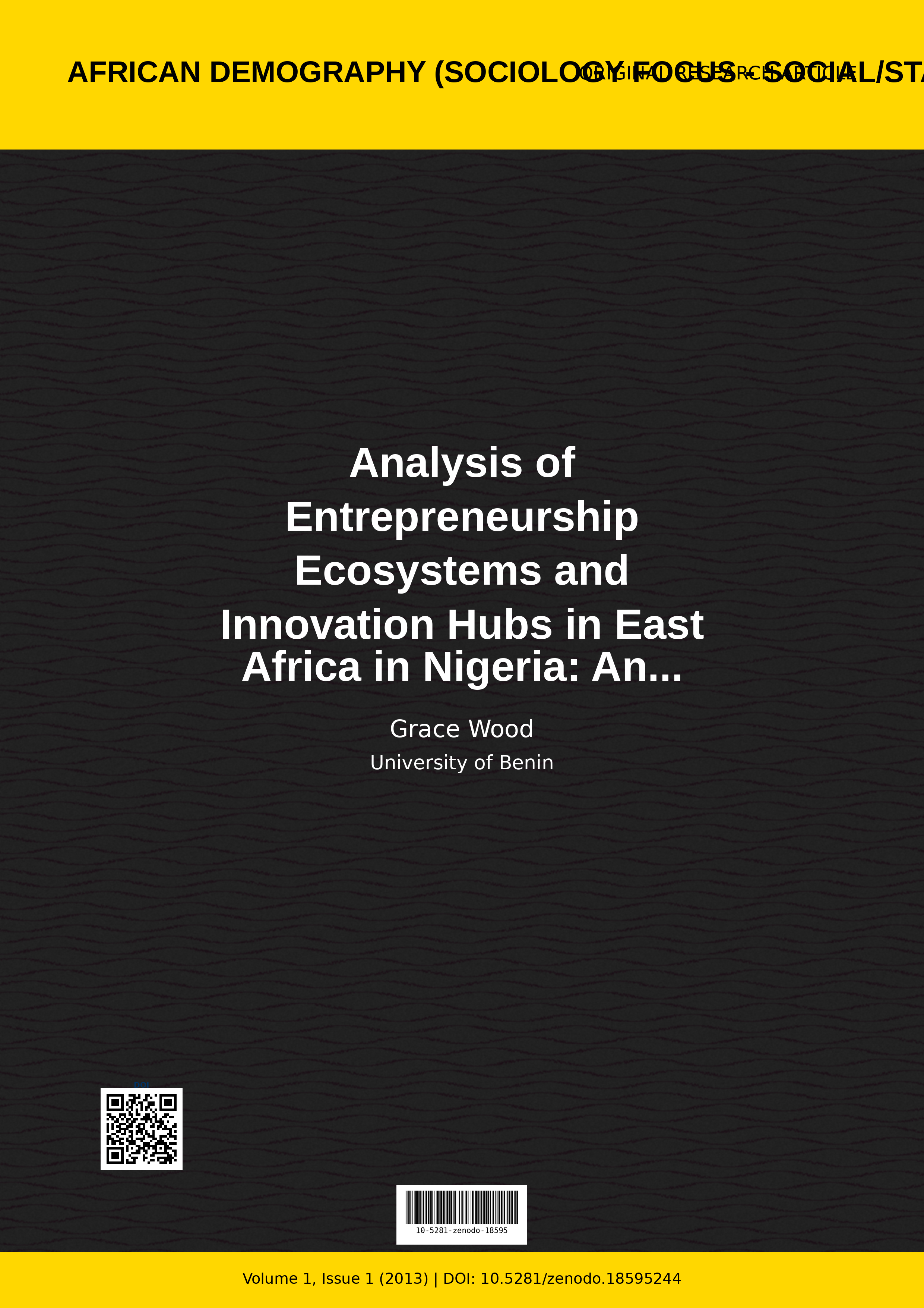 Cover image for: Analysis of Entrepreneurship Ecosystems and Innovation Hubs 