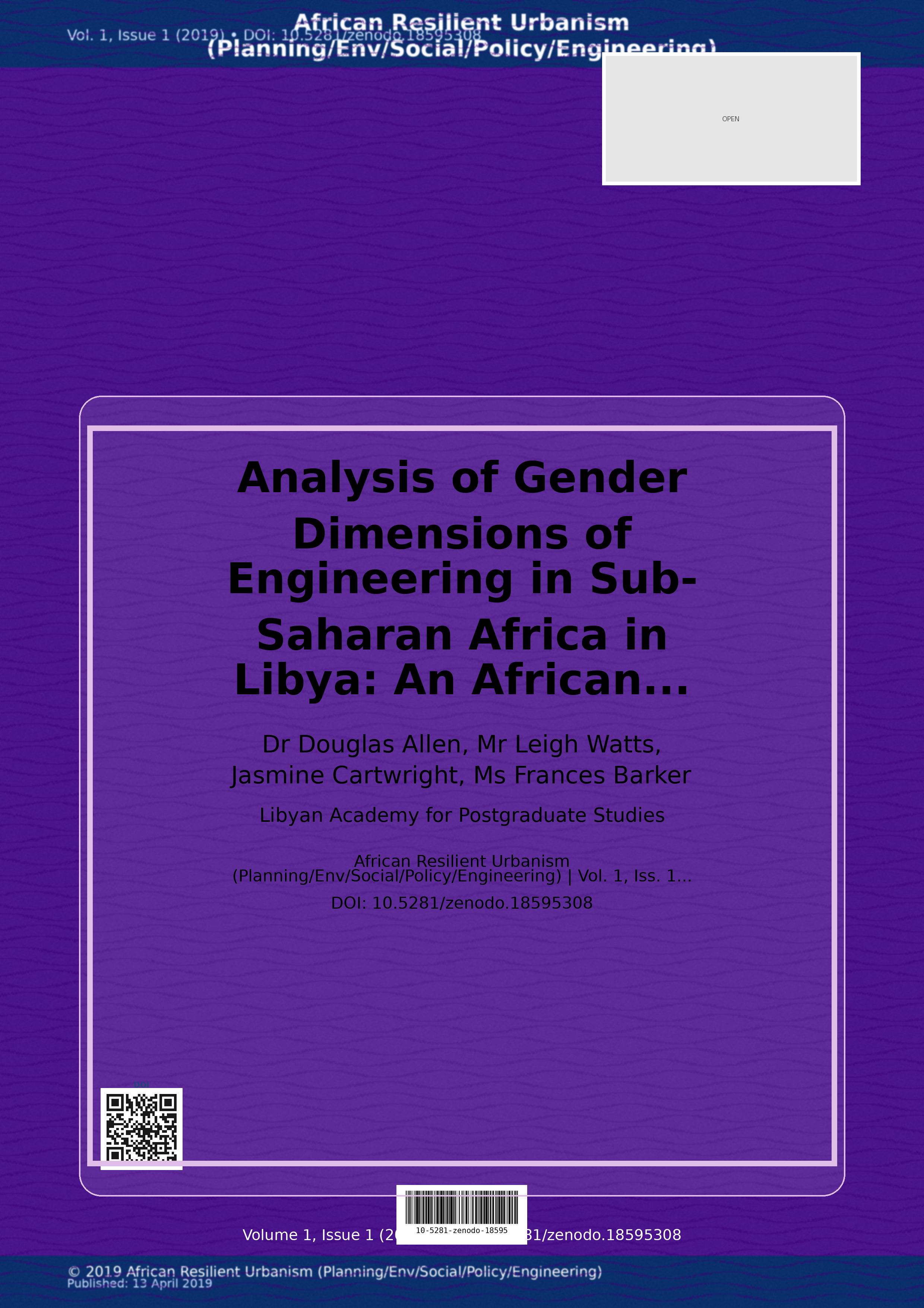 Cover image for: Analysis of Gender Dimensions of Engineering in Sub-Saharan 