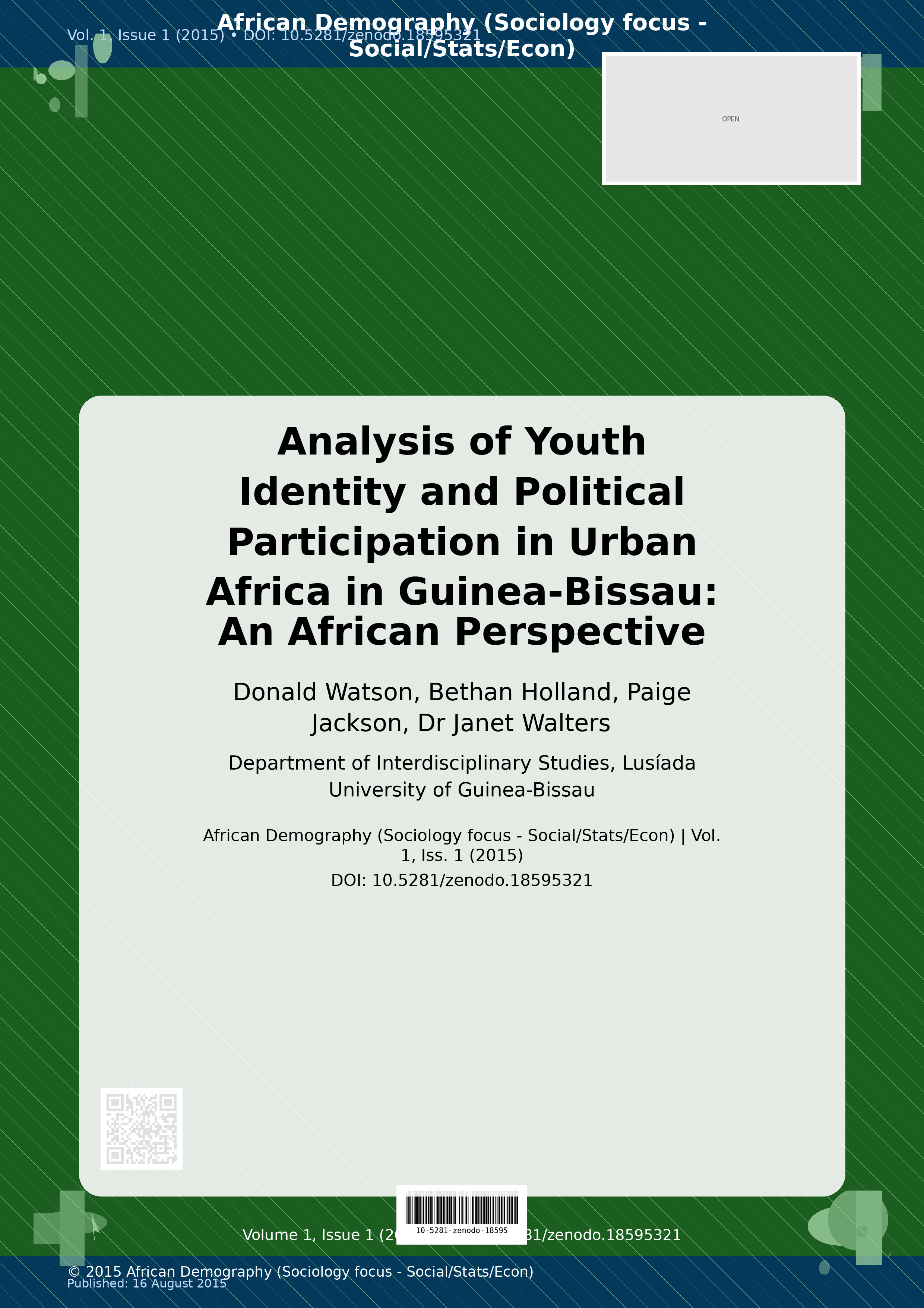 Cover image for: Analysis of Youth Identity and Political Participation in Ur