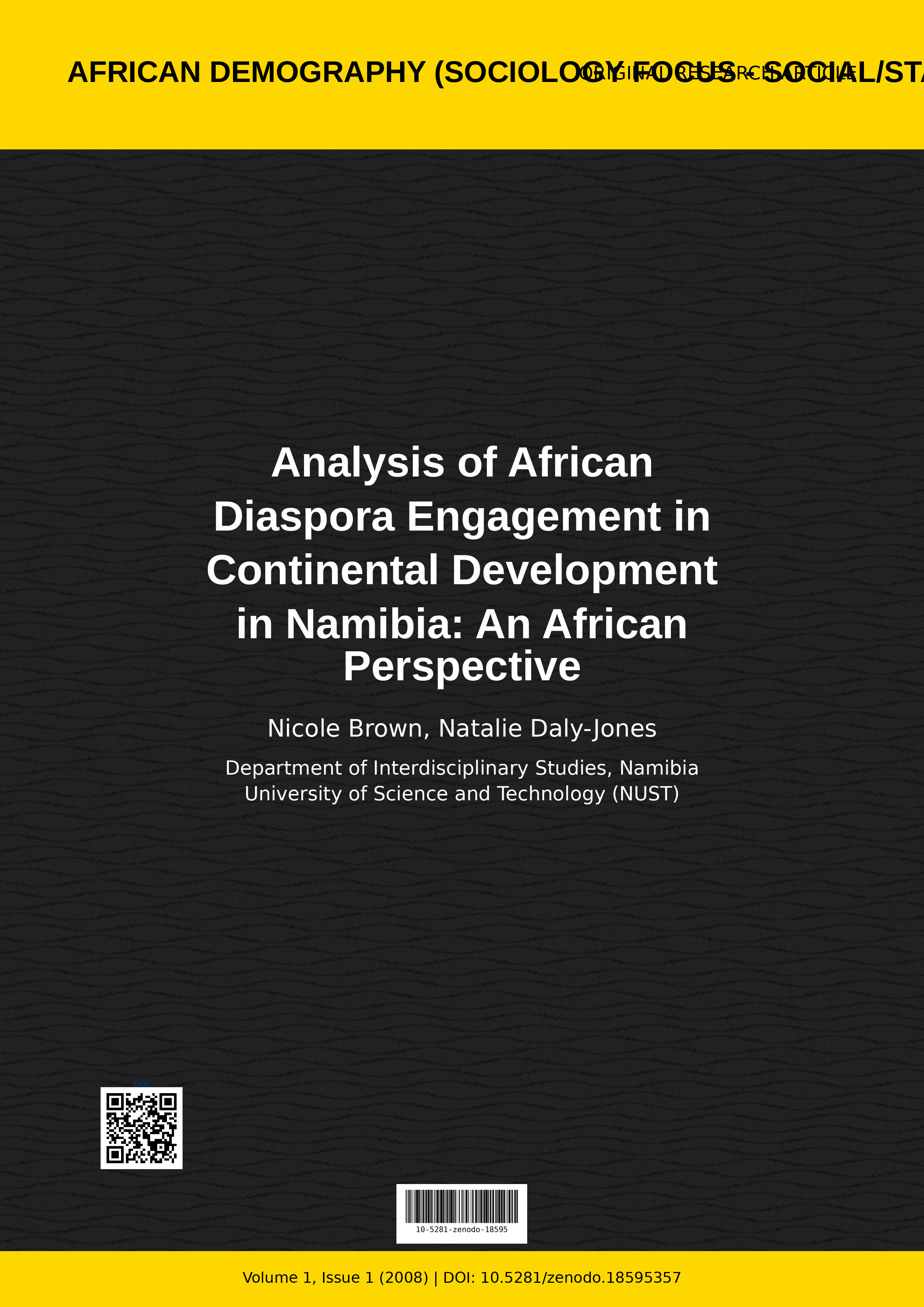 Cover image for: Analysis of African Diaspora Engagement in Continental Devel