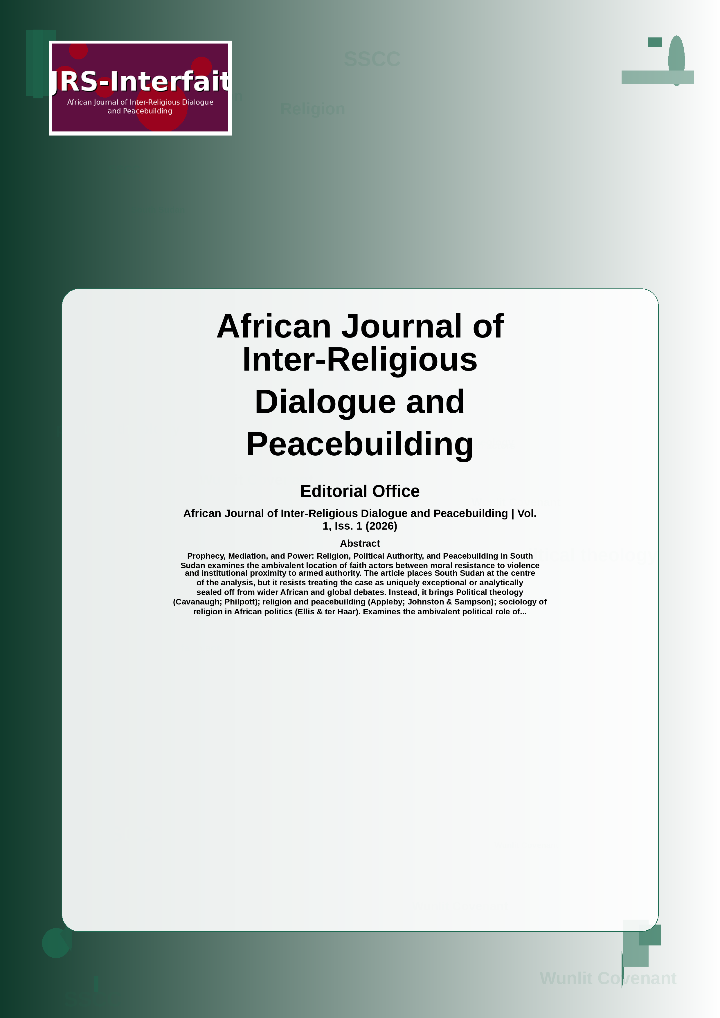 Cover image for: Prophecy, Mediation, and Power: Religion, Political Authority, and Peacebuilding in South Sudan