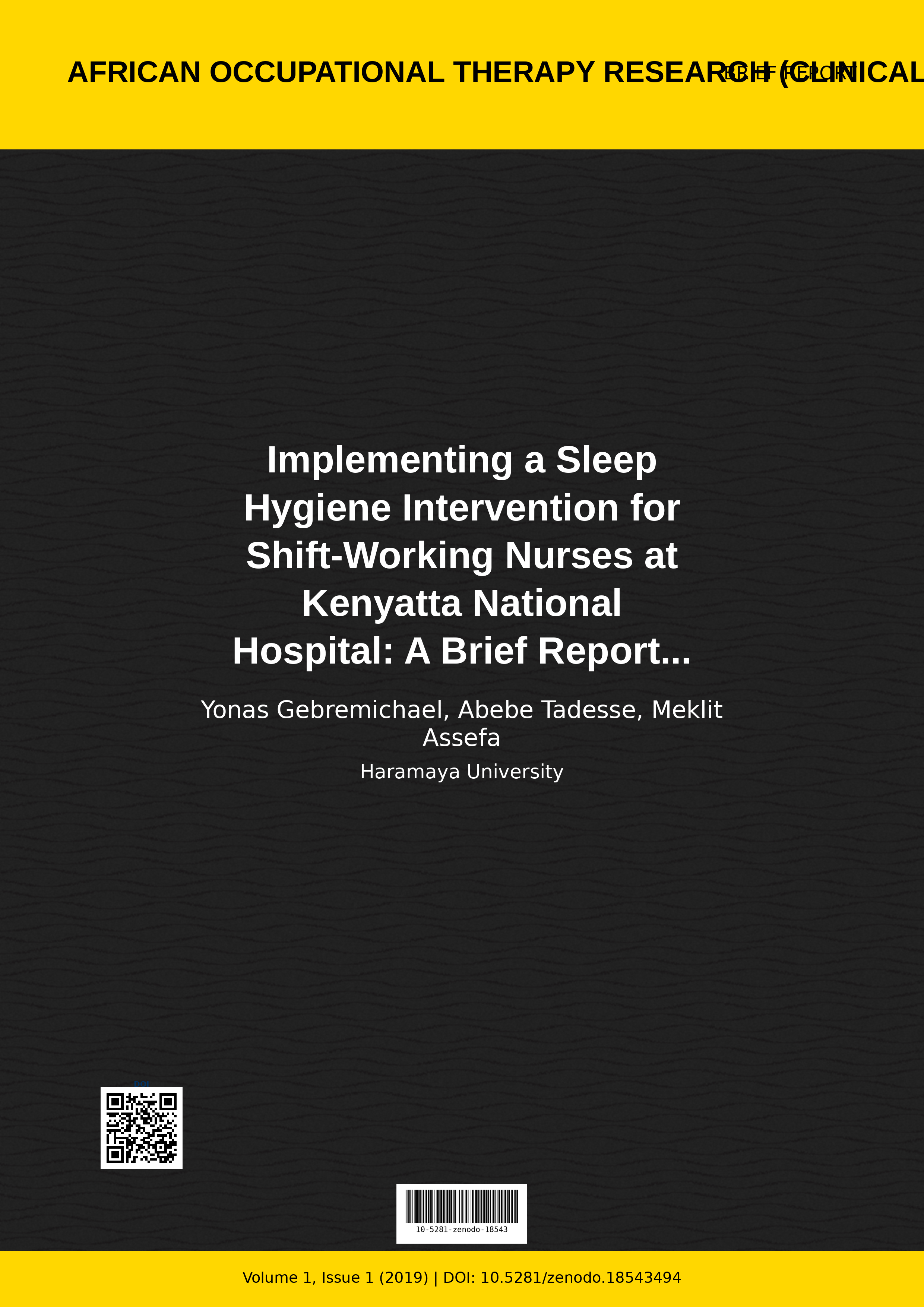 Cover image for: Implementing a Sleep Hygiene Intervention for Shift-Working 