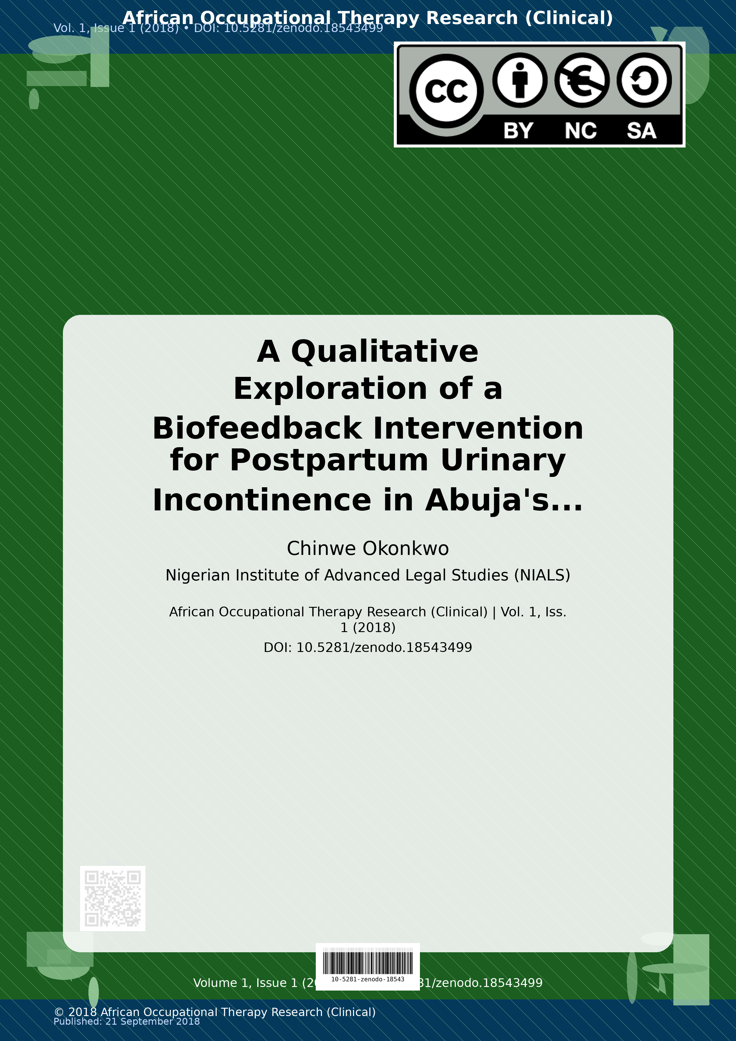 Cover image for: A Qualitative Exploration of a Biofeedback Intervention for 