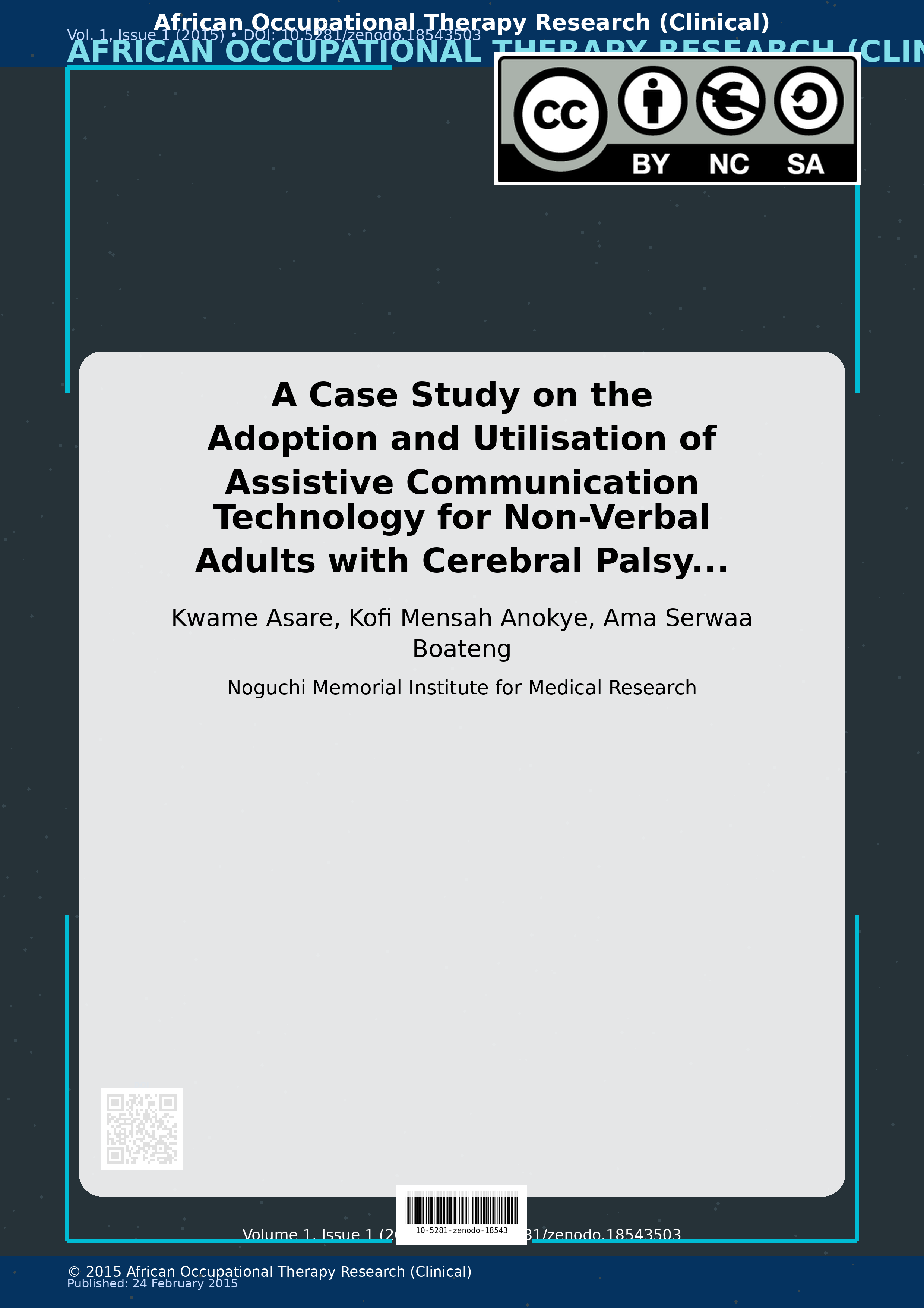 Cover image for: A Case Study on the Adoption and Utilisation of Assistive Co