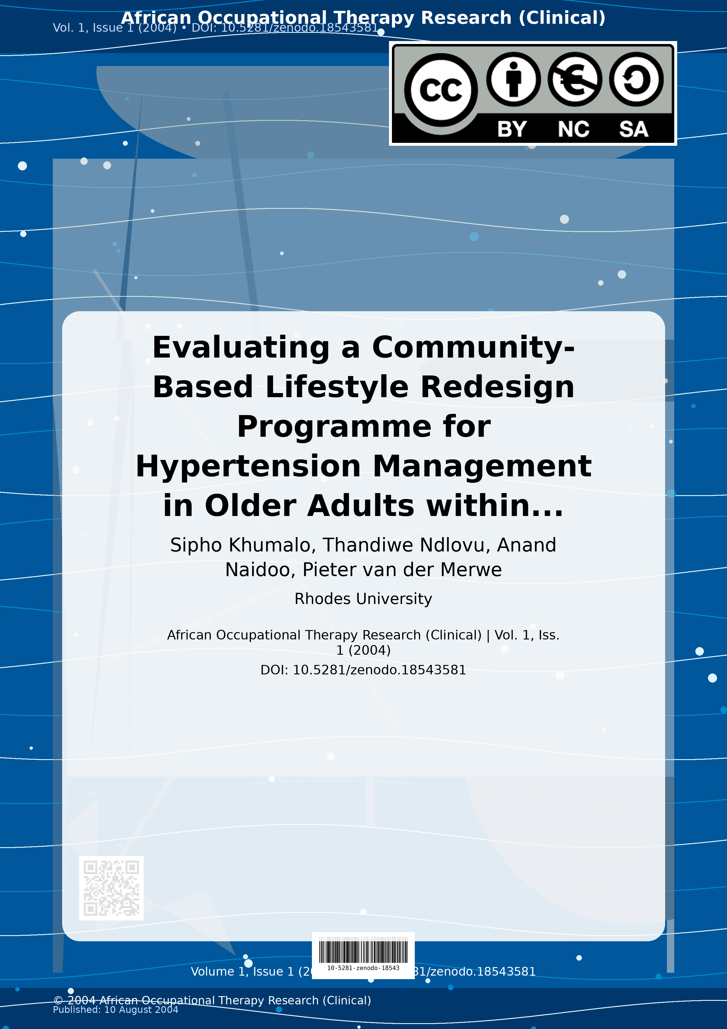 Cover image for: Evaluating a Community-Based Lifestyle Redesign Programme fo
