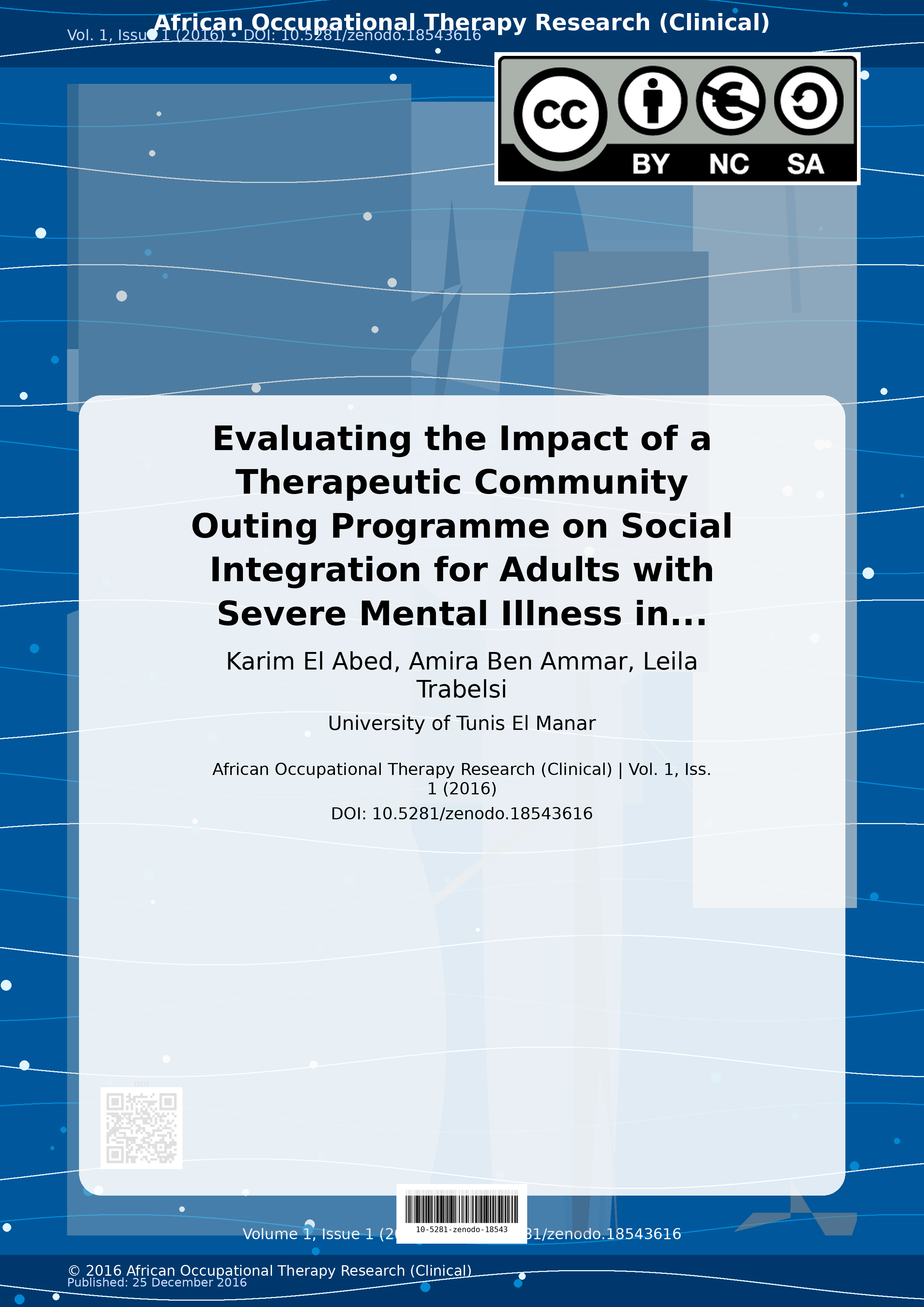 Cover image for: Evaluating the Impact of a Therapeutic Community Outing Prog
