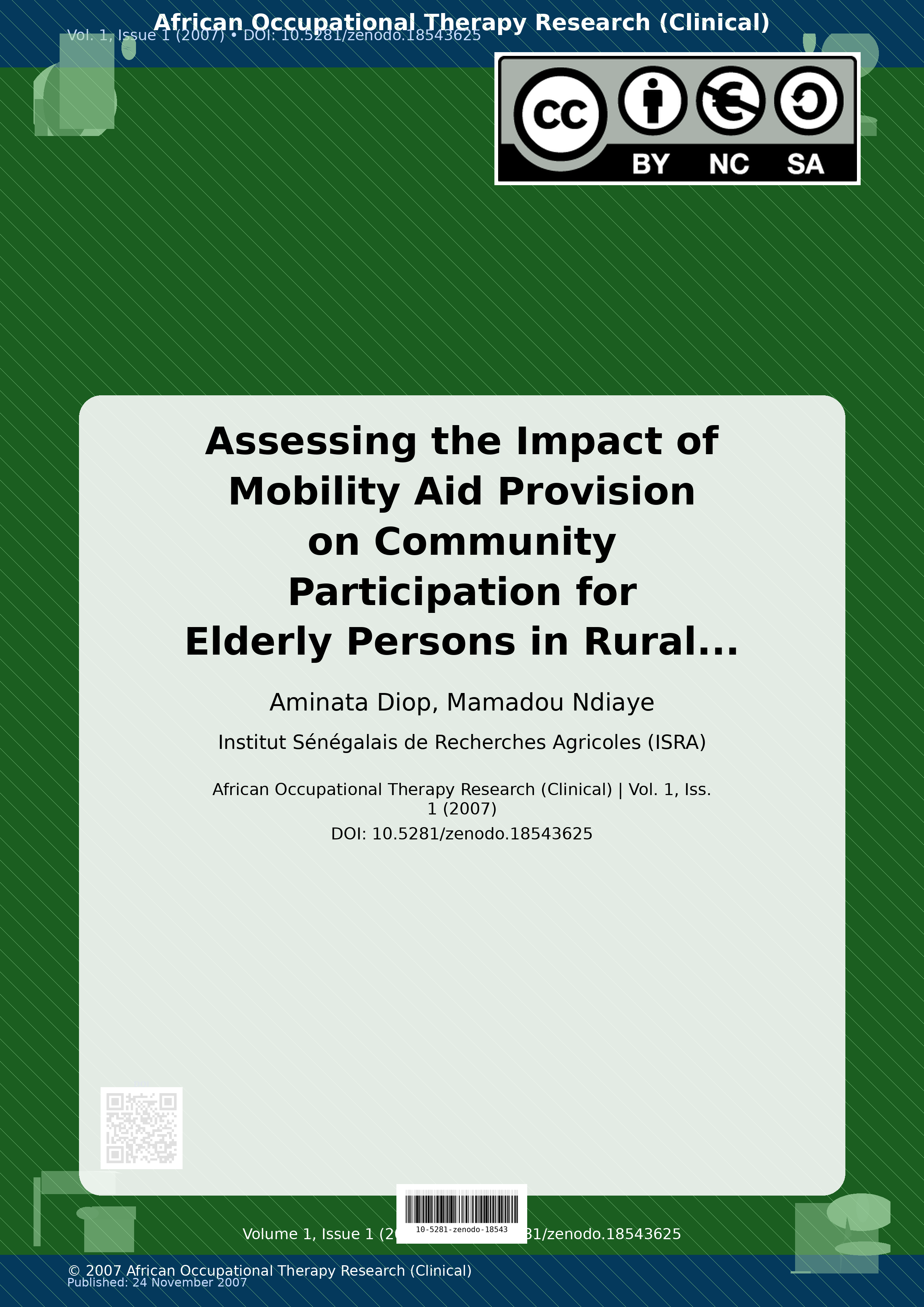Cover image for: Assessing the Impact of Mobility Aid Provision on Community 