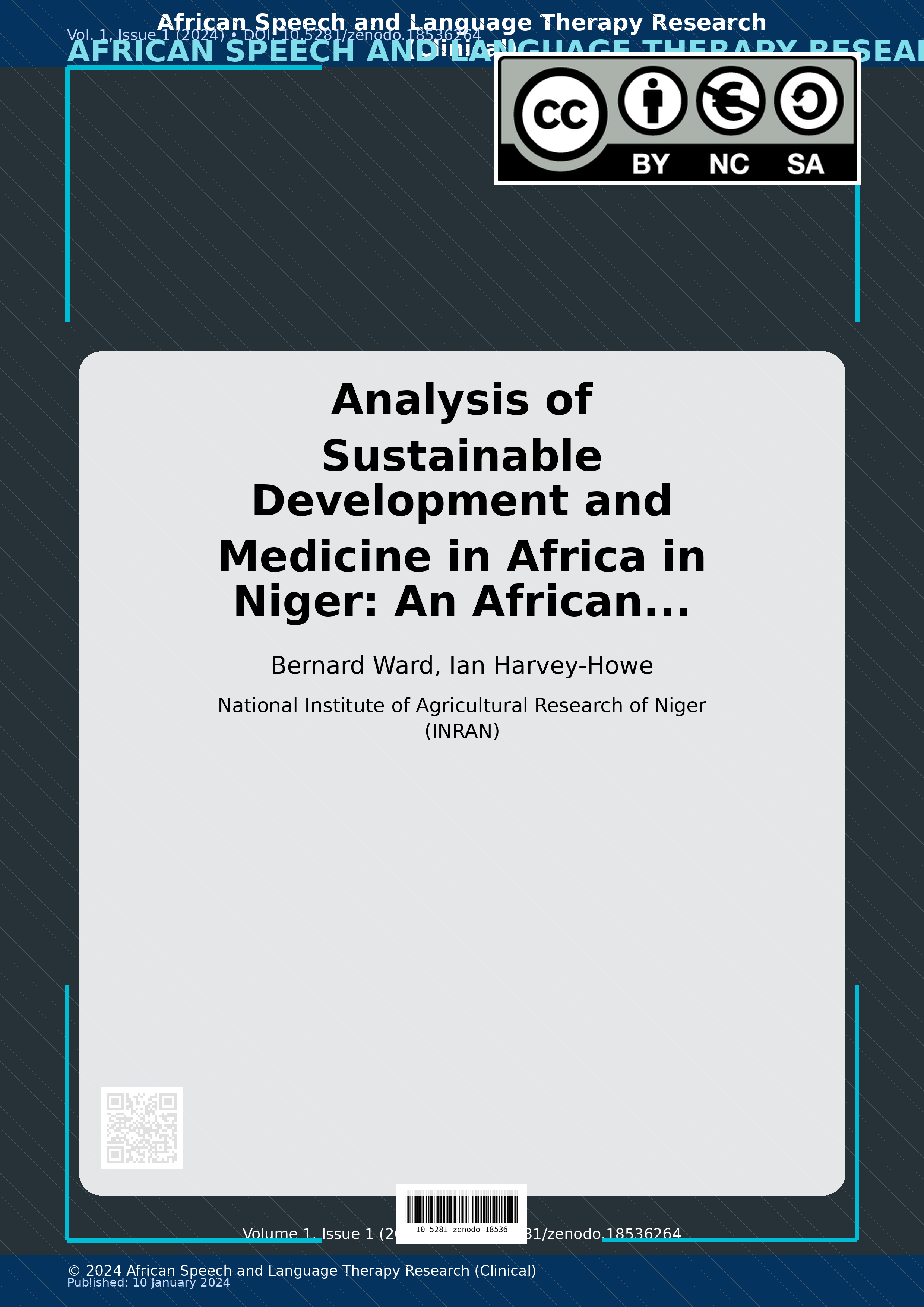Cover image for: Analysis of Sustainable Development and Medicine in Africa i
