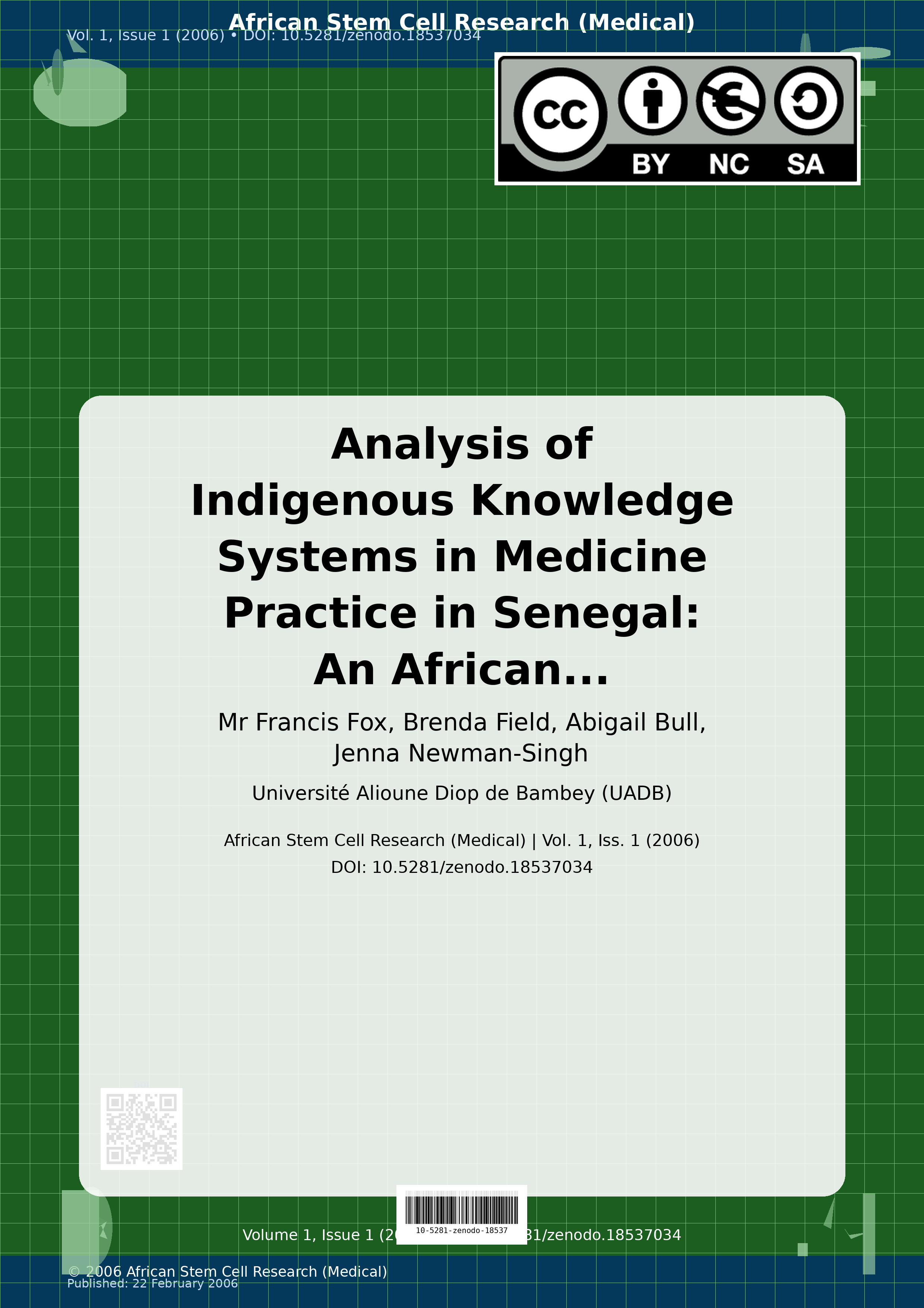 Cover image for: Analysis of Indigenous Knowledge Systems in Medicine Practic