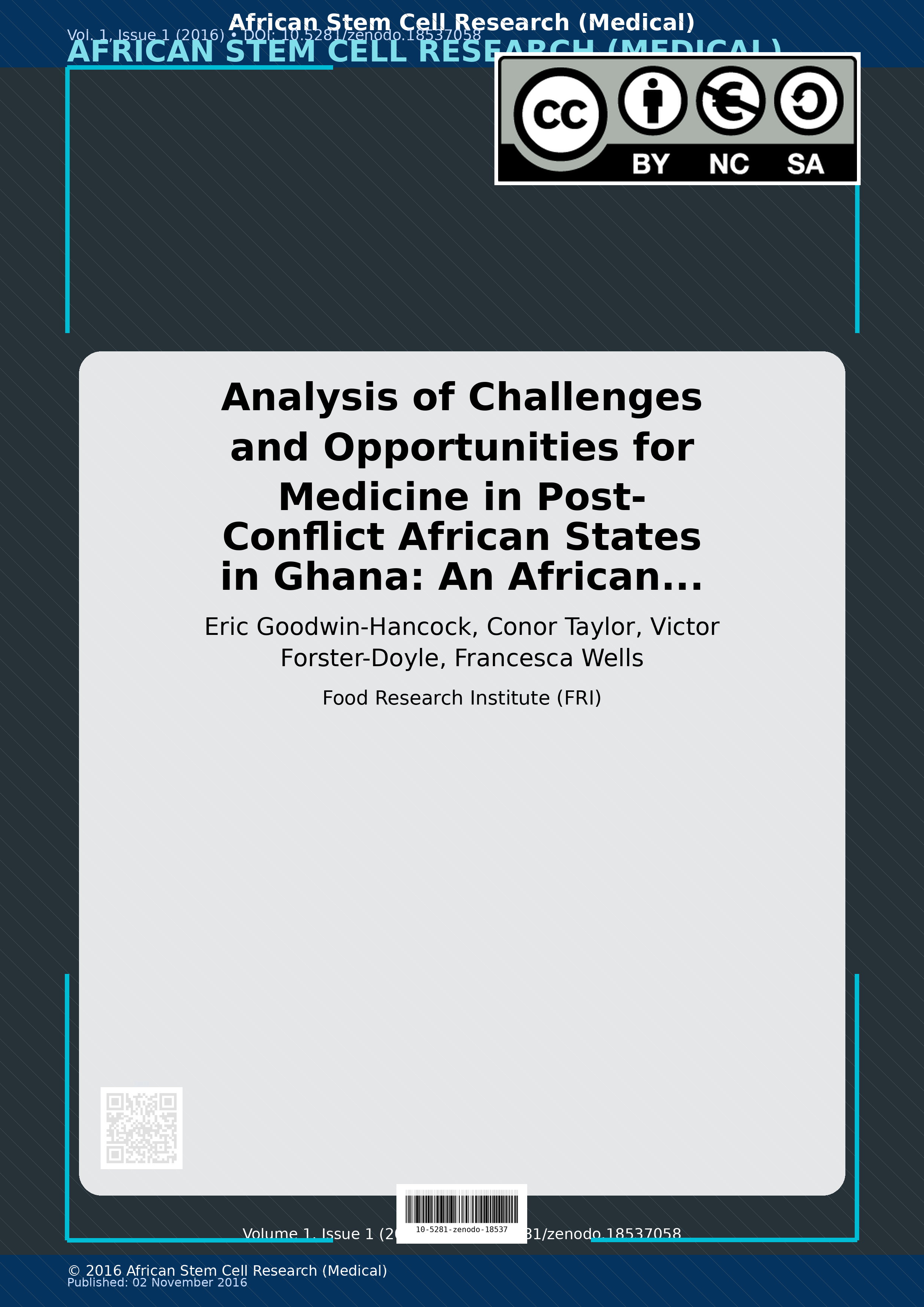 Cover image for: Analysis of Challenges and Opportunities for Medicine in Pos