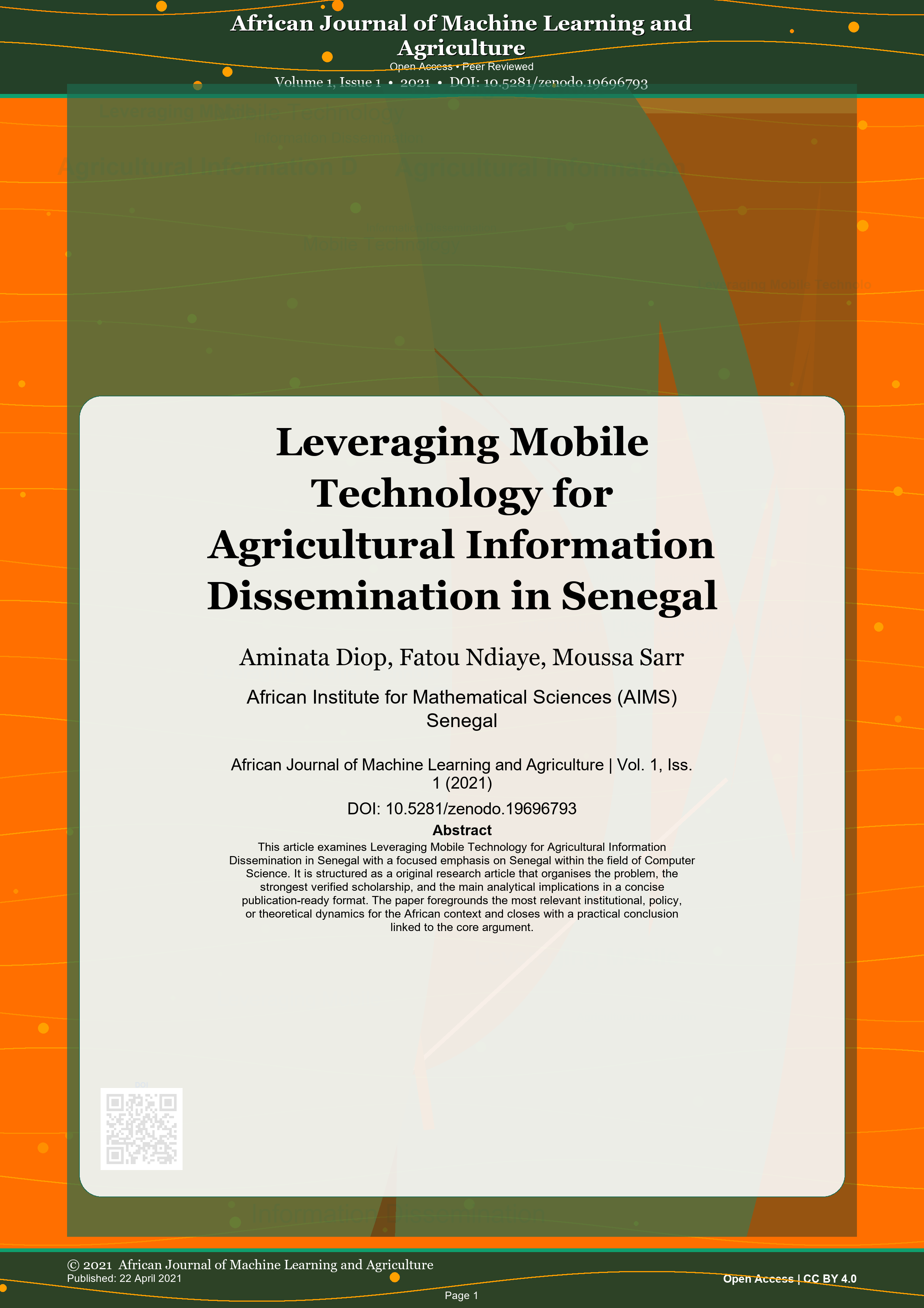 Cover image for: Leveraging Mobile Technology for Agricultural Information Dissemination in Senegal