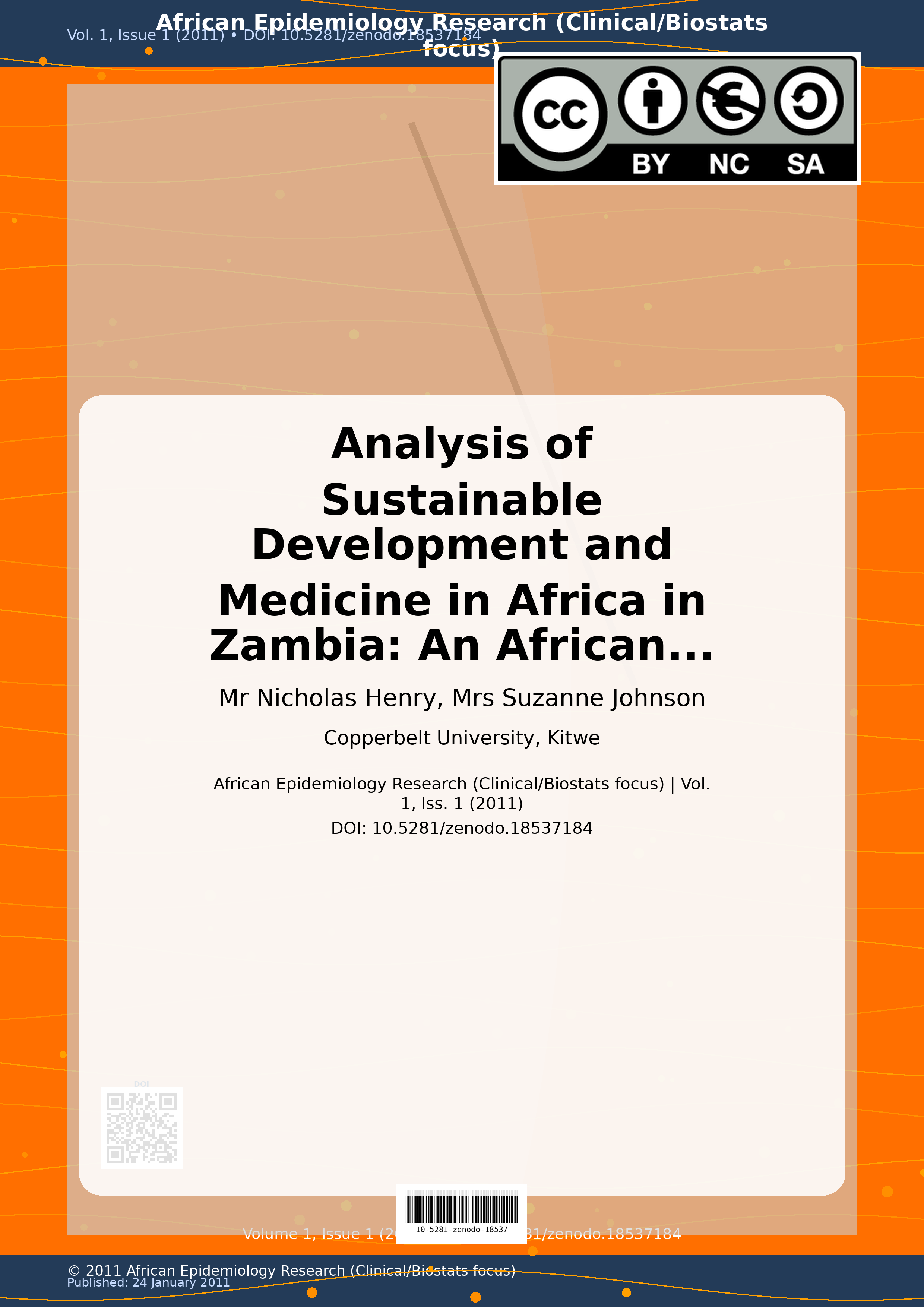 Cover image for: Analysis of Sustainable Development and Medicine in Africa i
