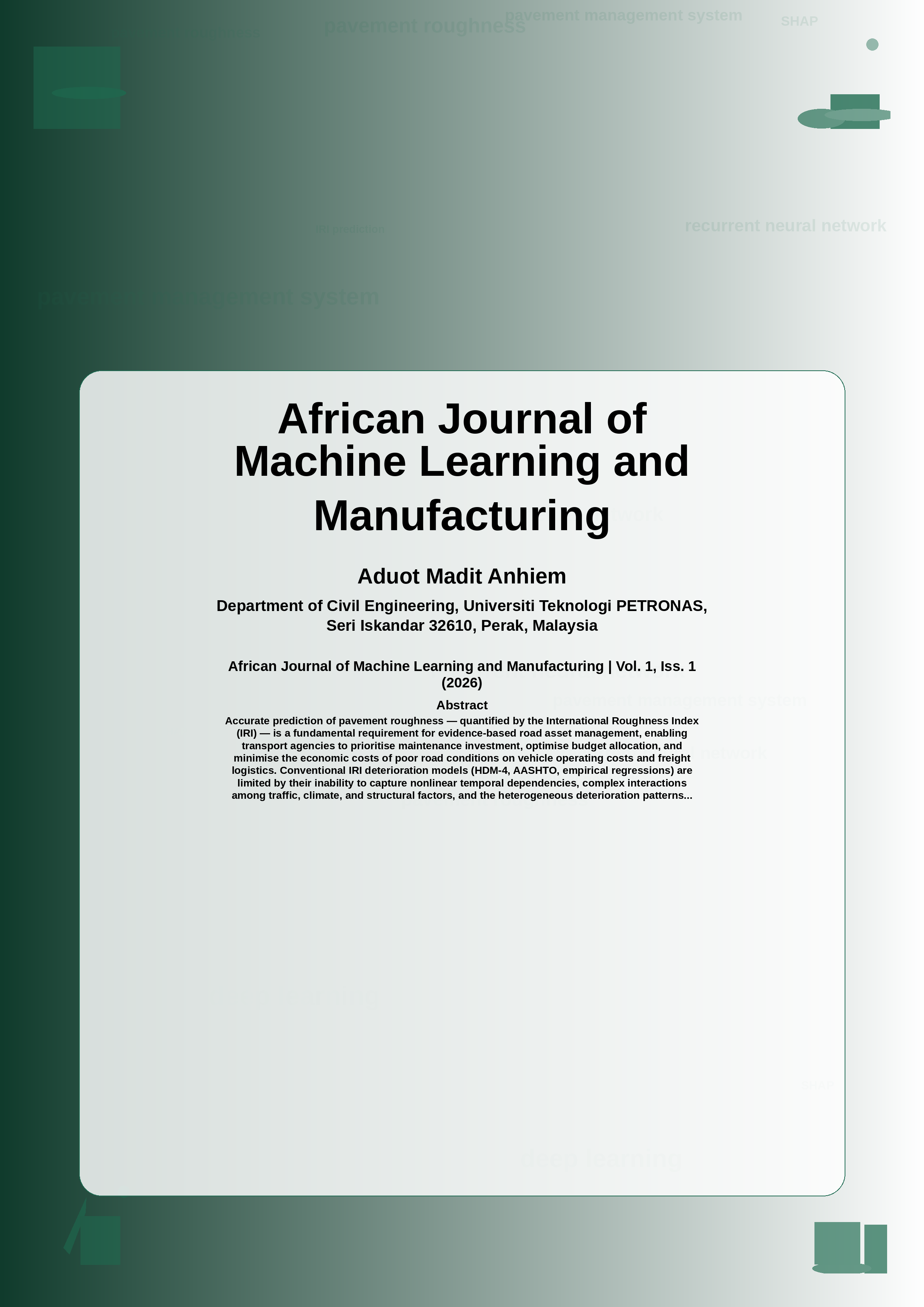 Cover image for: Pavement Roughness Prediction Using Long Short-Term Memory (LSTM) Neural Networks