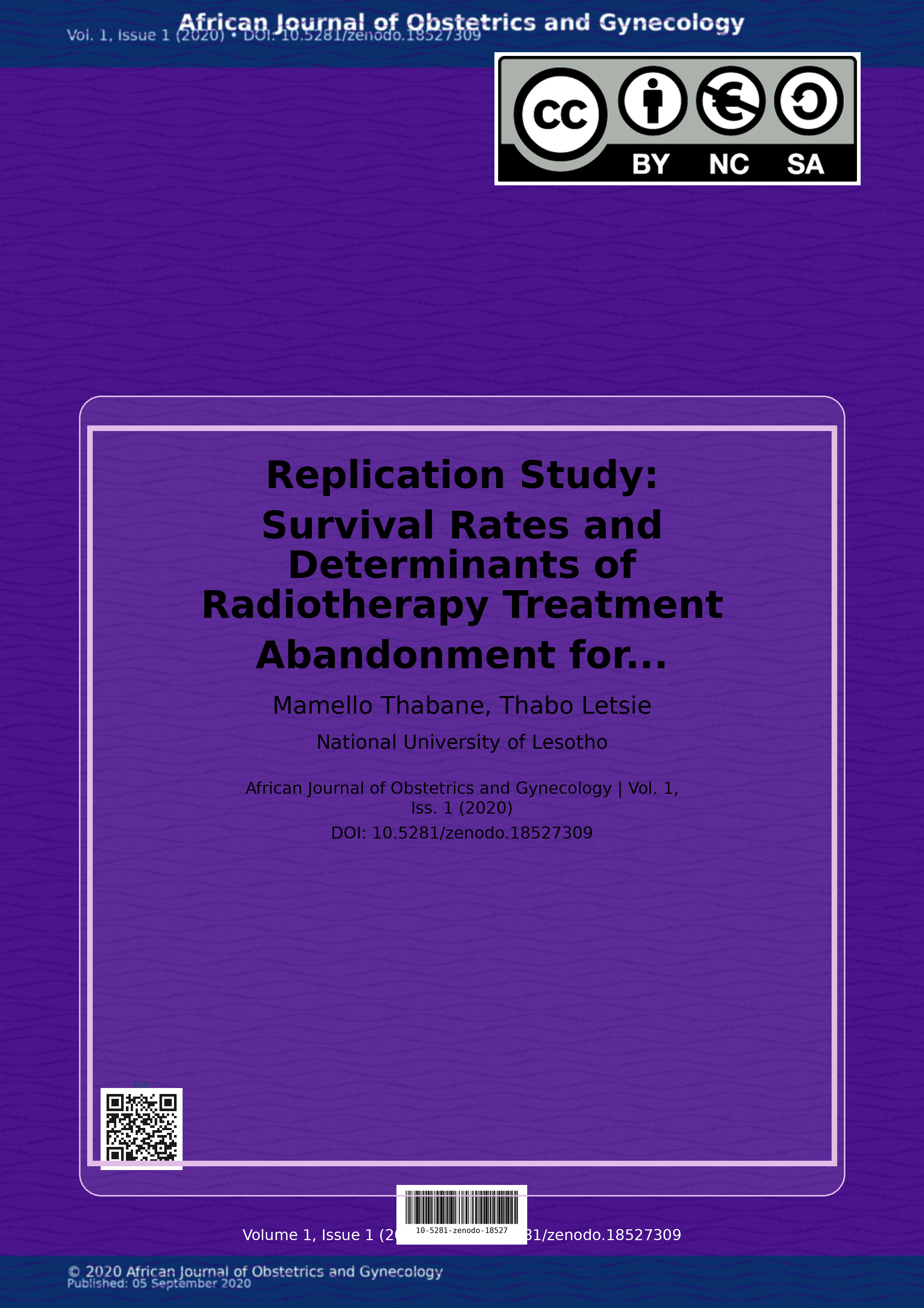 Cover image for: Replication Study